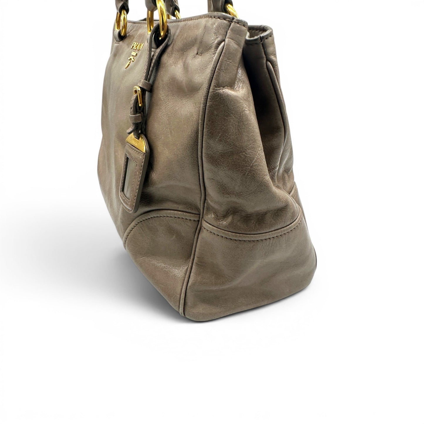 Prada Vitello Shine Leather Tote Bag - Thanks it's Vintage