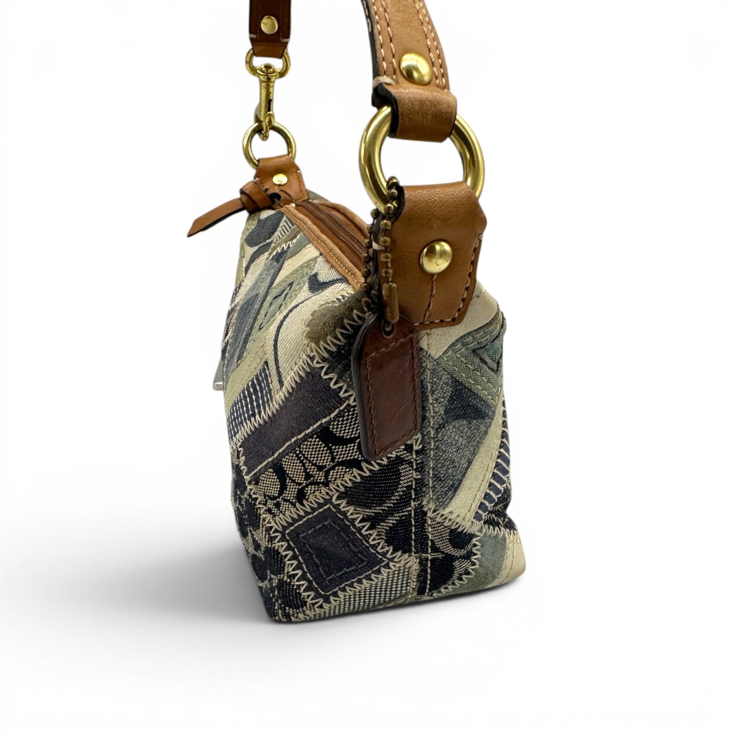 RARE Coach 41461 Denim Patchwork Shoulder Bag - Thanks it's Vintage