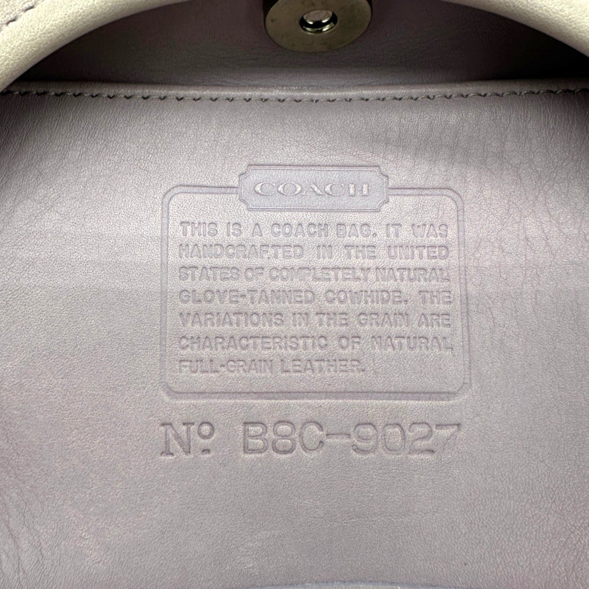 RARE Coach 9027 Lavender Leather Ergo Shoulder Bag - Thanks it's Vintage