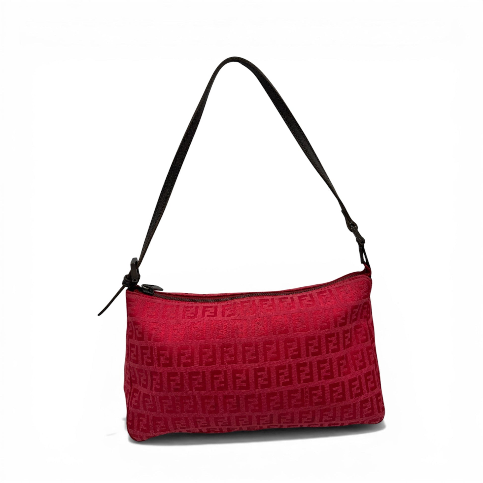 RARE Vintage Fendi Red Zucchino Shoulder Bag - Thanks it's Vintage