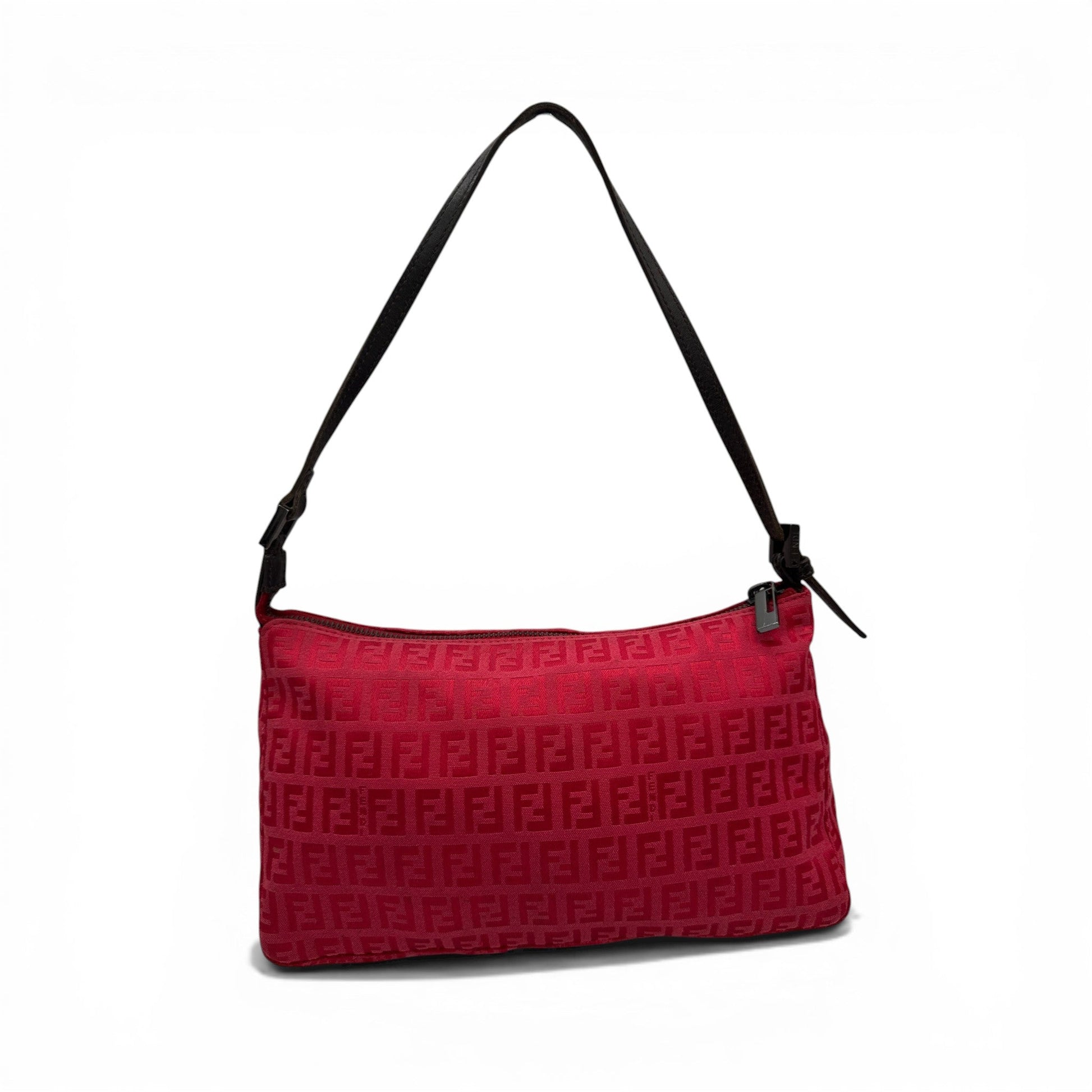 RARE Vintage Fendi Red Zucchino Shoulder Bag - Thanks it's Vintage