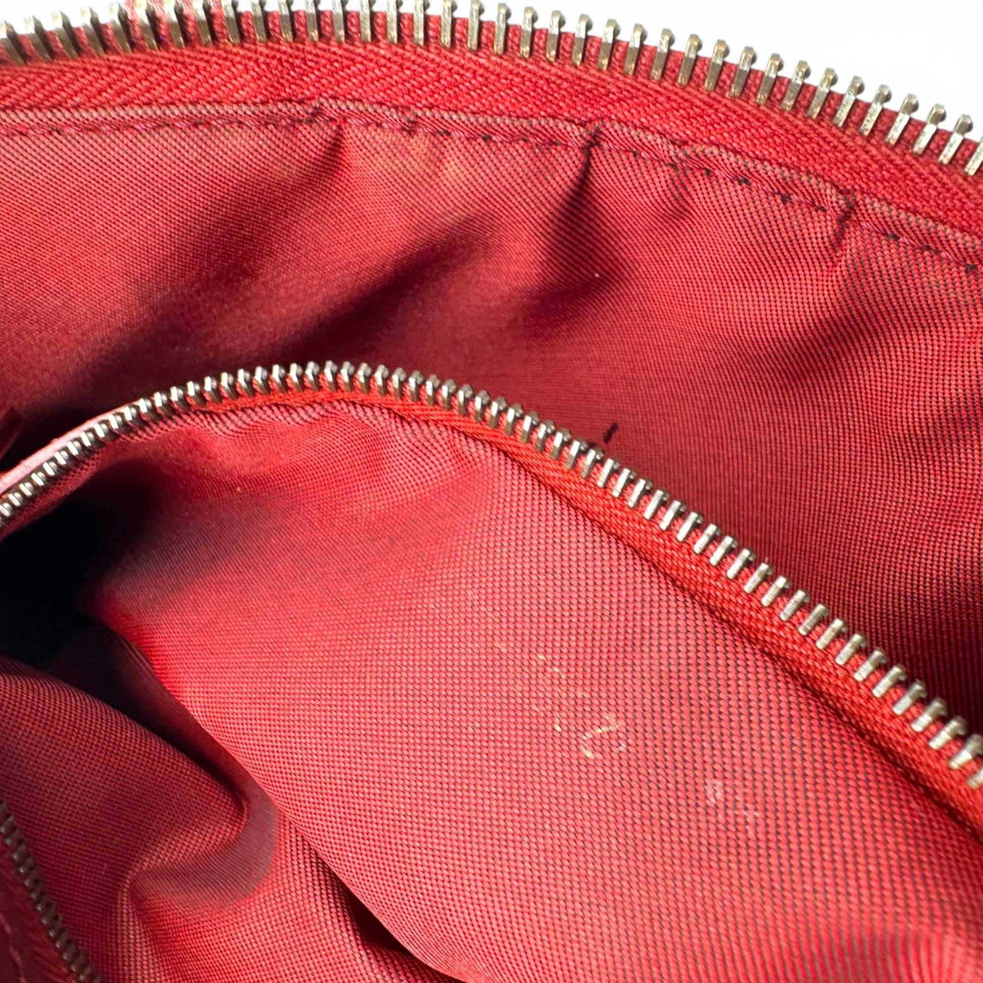 RARE Vintage Fendi Red Zucchino Toile Shoulder Bag - Thanks it's Vintage
