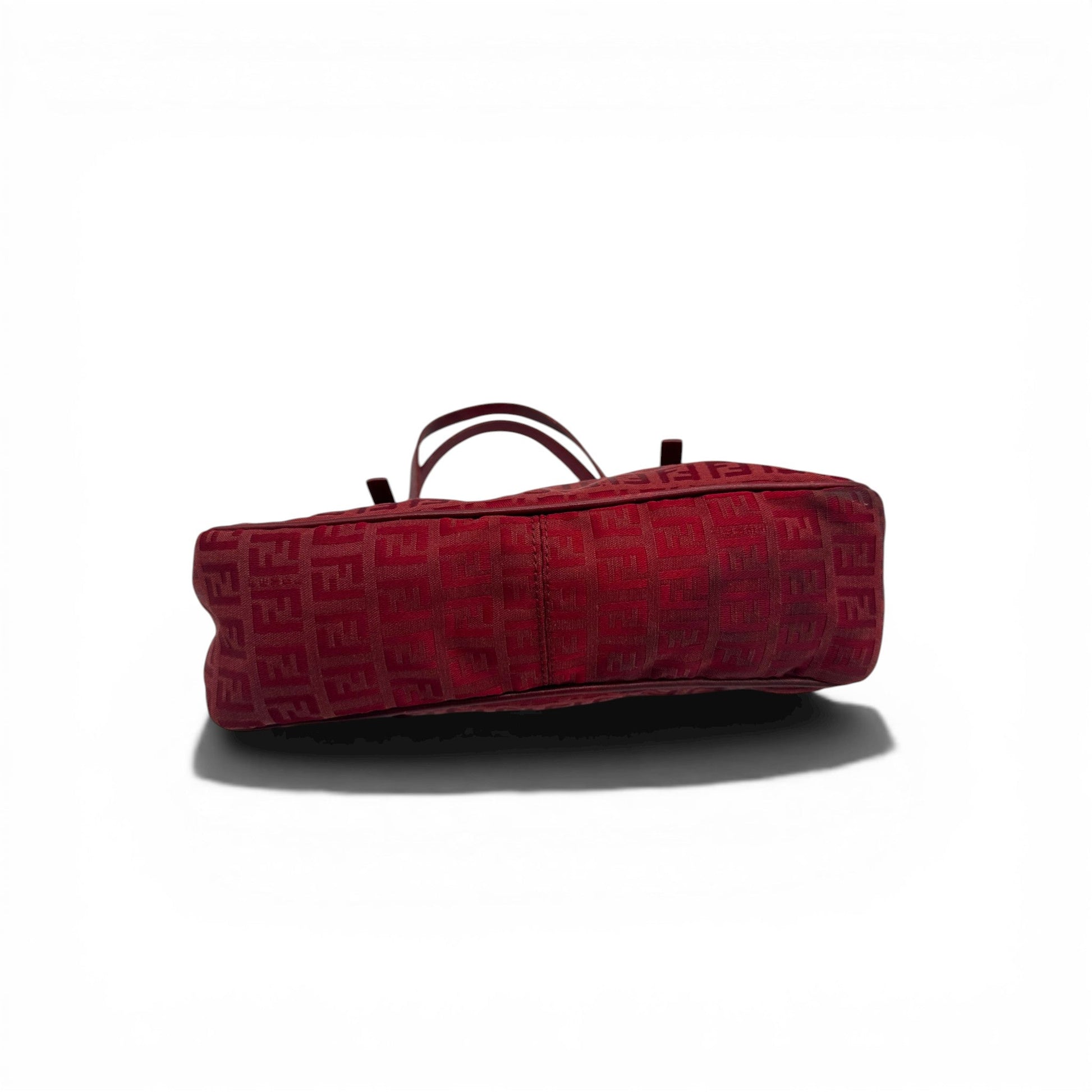 RARE Vintage Fendi Red Zucchino Toile Shoulder Bag - Thanks it's Vintage