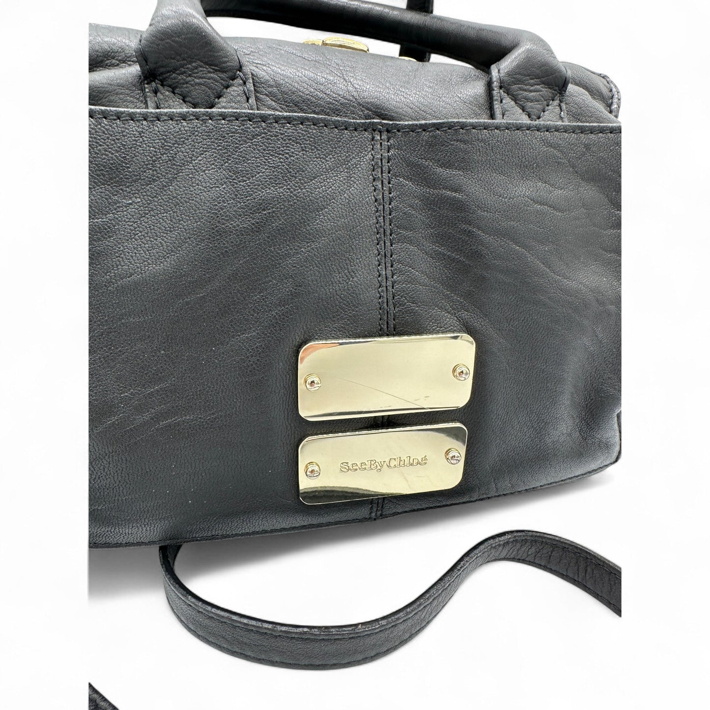 See by Chloé Black Leather Nellie Handbag - Thanks it's Vintage