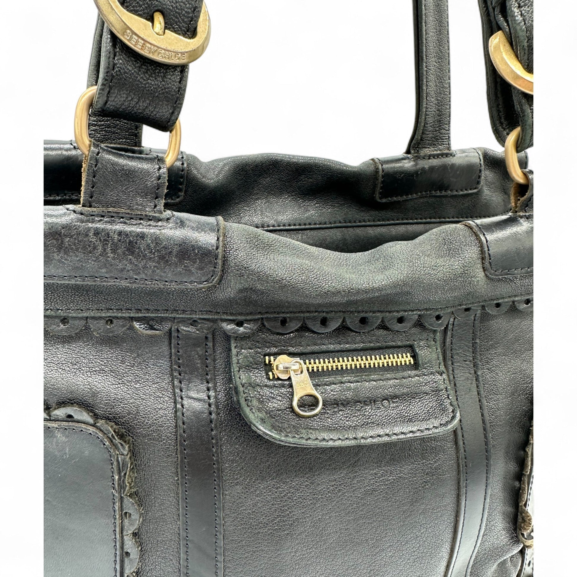See by Chloé Black Leather Shoulder Bag - Thanks it's Vintage