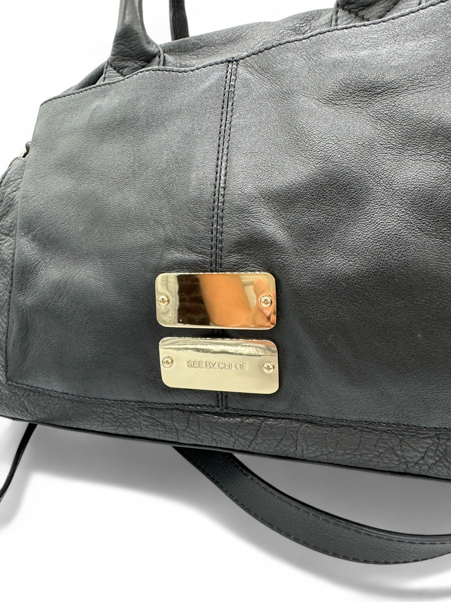 See By Chloë Black Leather Two - Way Handbag - Thanks it's Vintage