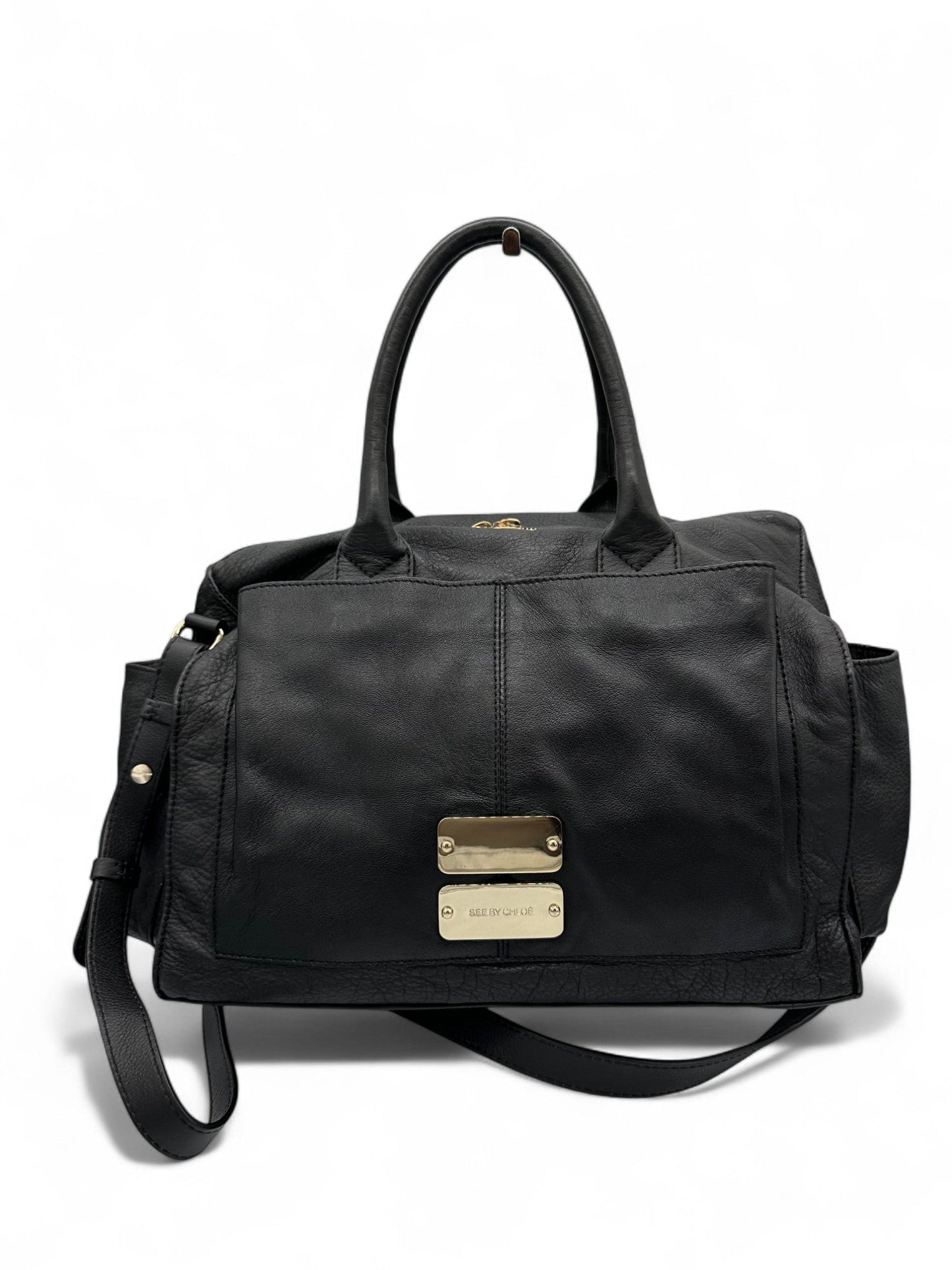 See By Chloë Black Leather Two - Way Handbag - Thanks it's Vintage