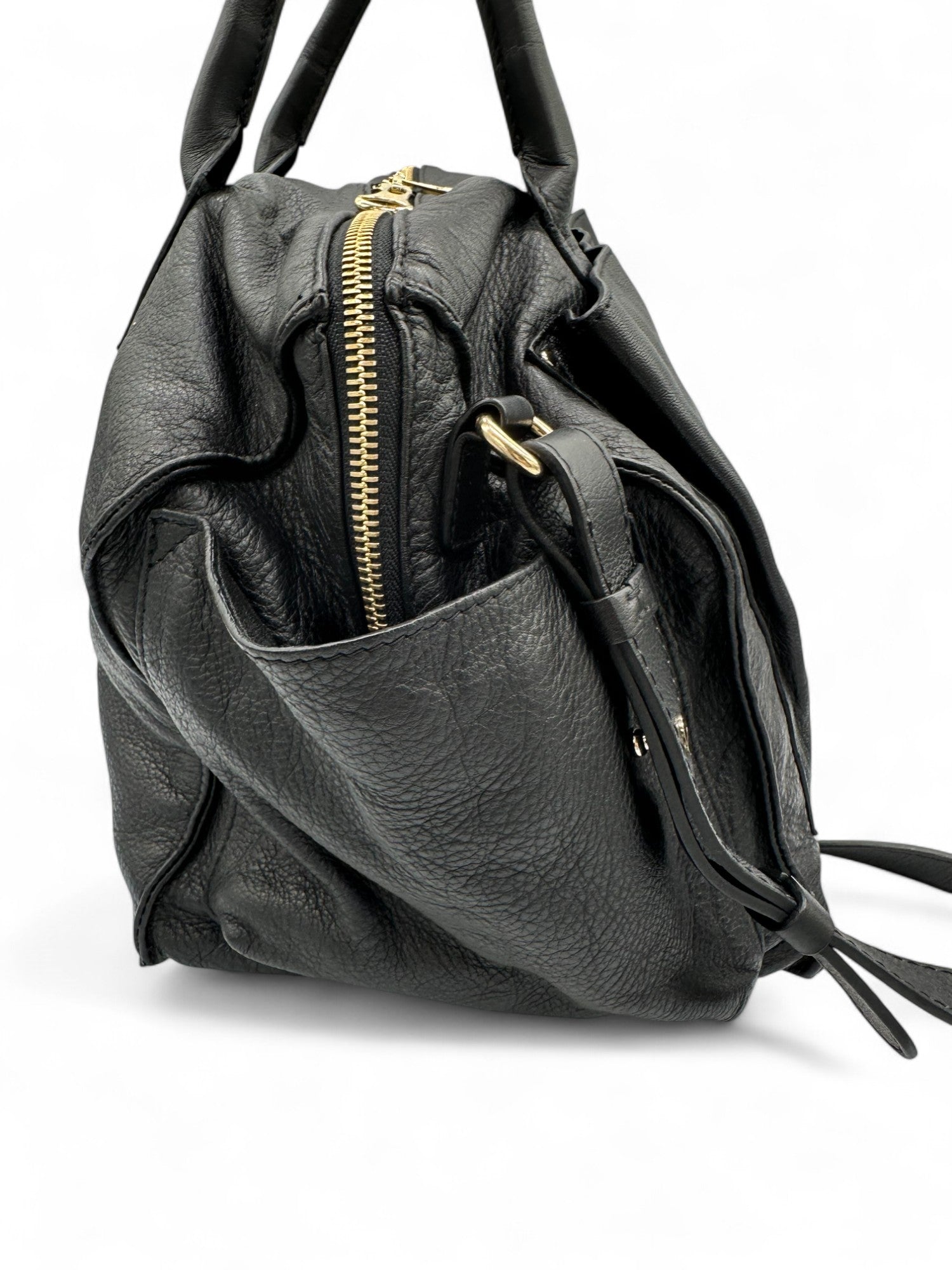 See By Chloë Black Leather Two - Way Handbag - Thanks it's Vintage