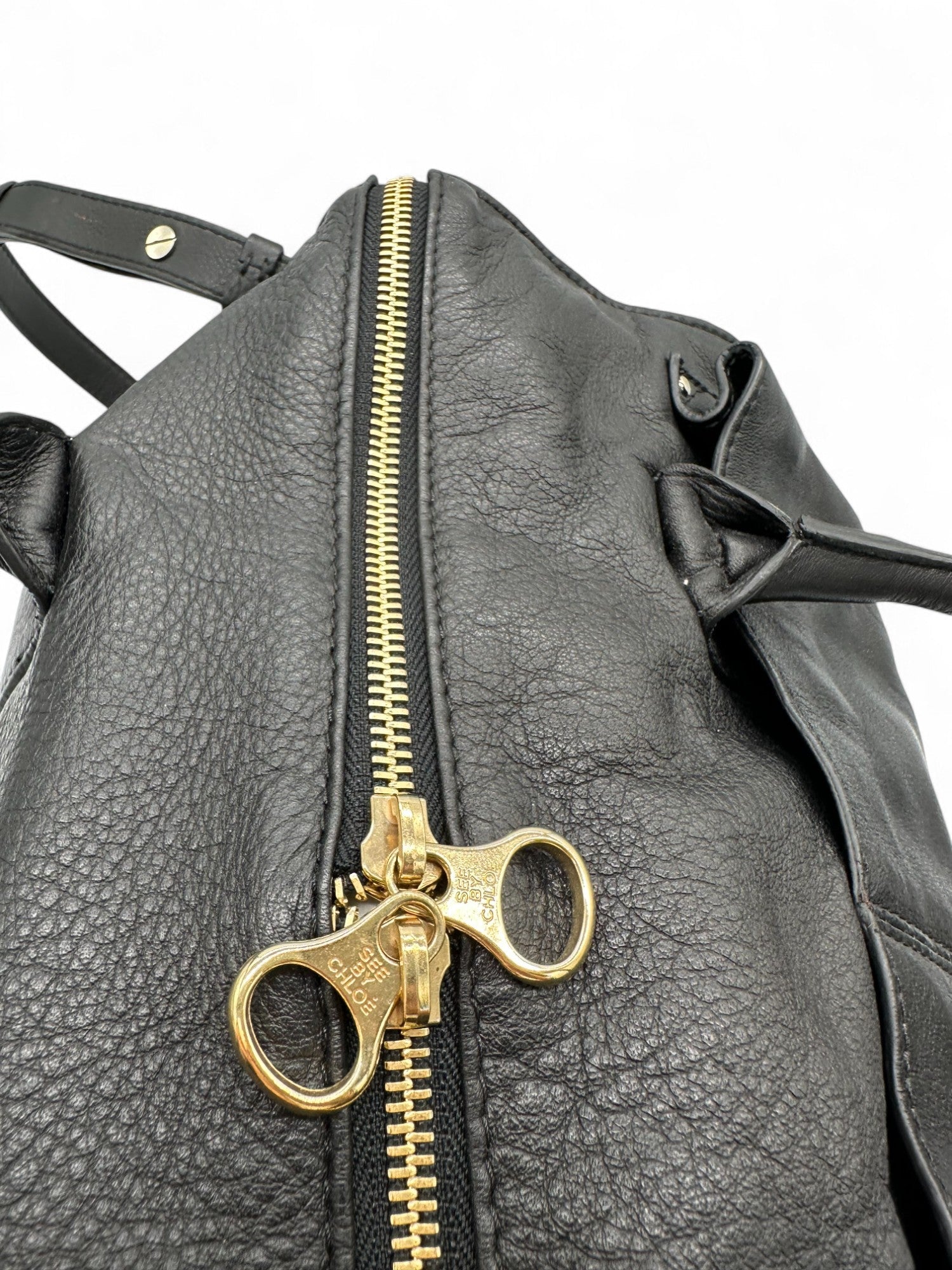 SEE BY CHLOE - SEE BY CHLOEヴィンテージJK See By Chloë Black Leather Two-Way Handbag – Thanks it's Vintage