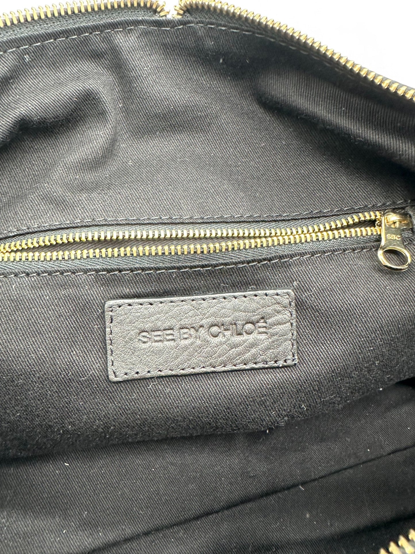 See By Chloë Black Leather Two - Way Handbag - Thanks it's Vintage