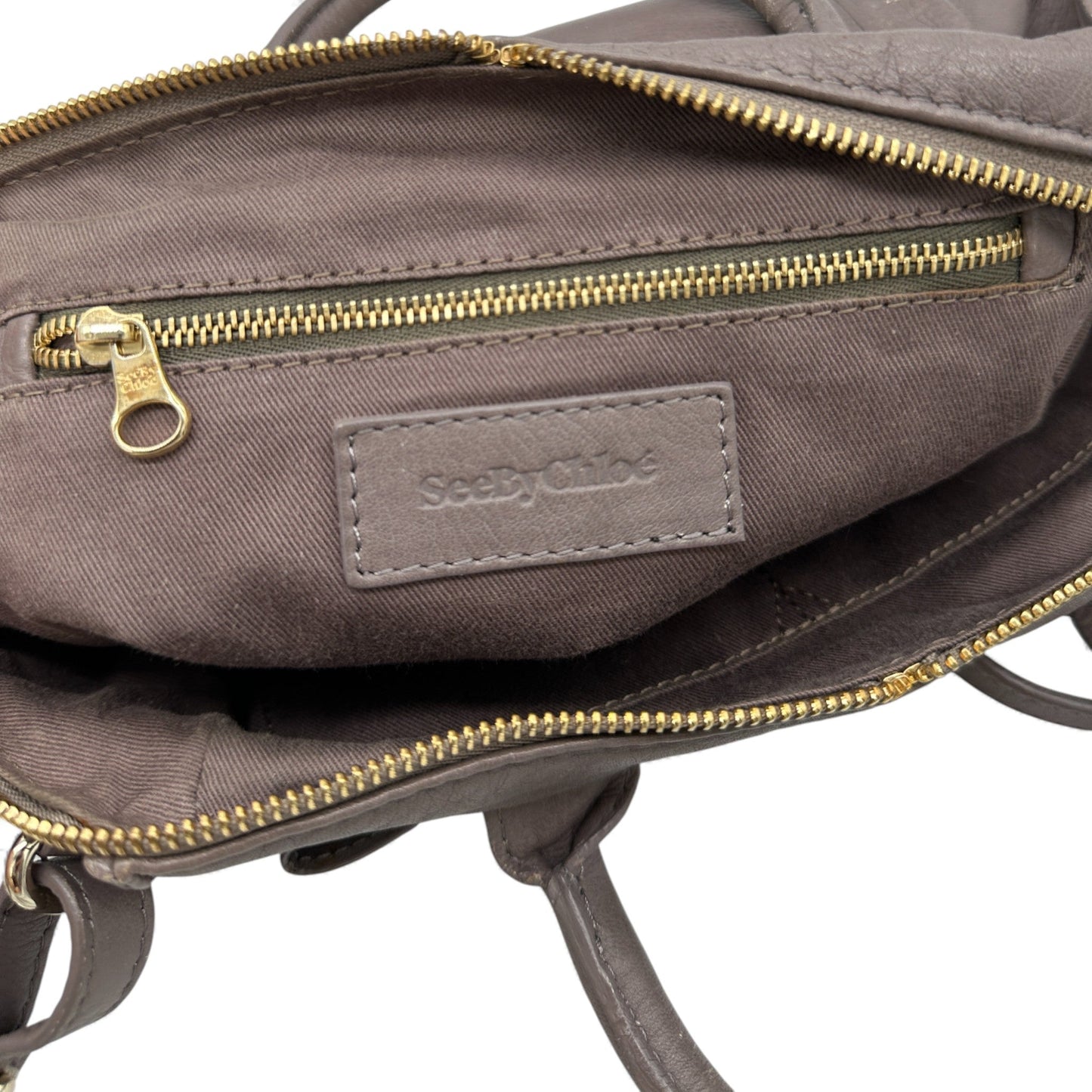 See by Chloé Taupe Leather Nellie Handbag - Thanks it's Vintage