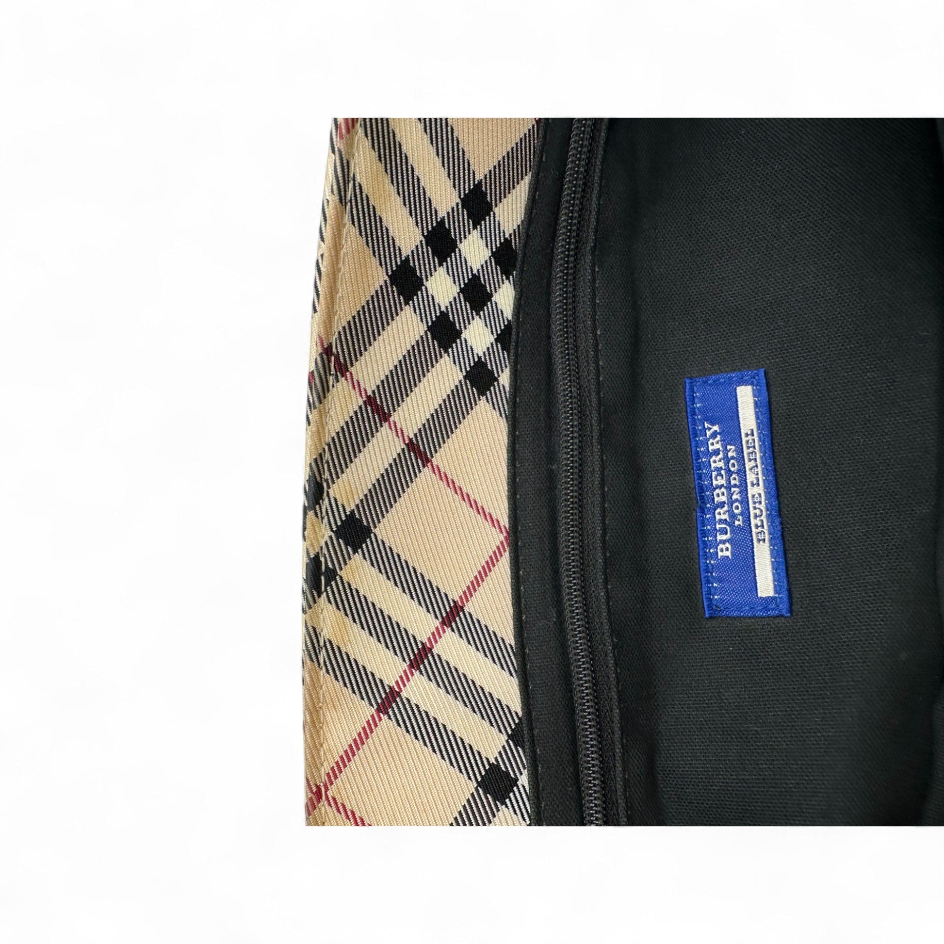 Vintage Blue Label Burberry Nova Check Nylon Tote Bag - Thanks it's Vintage