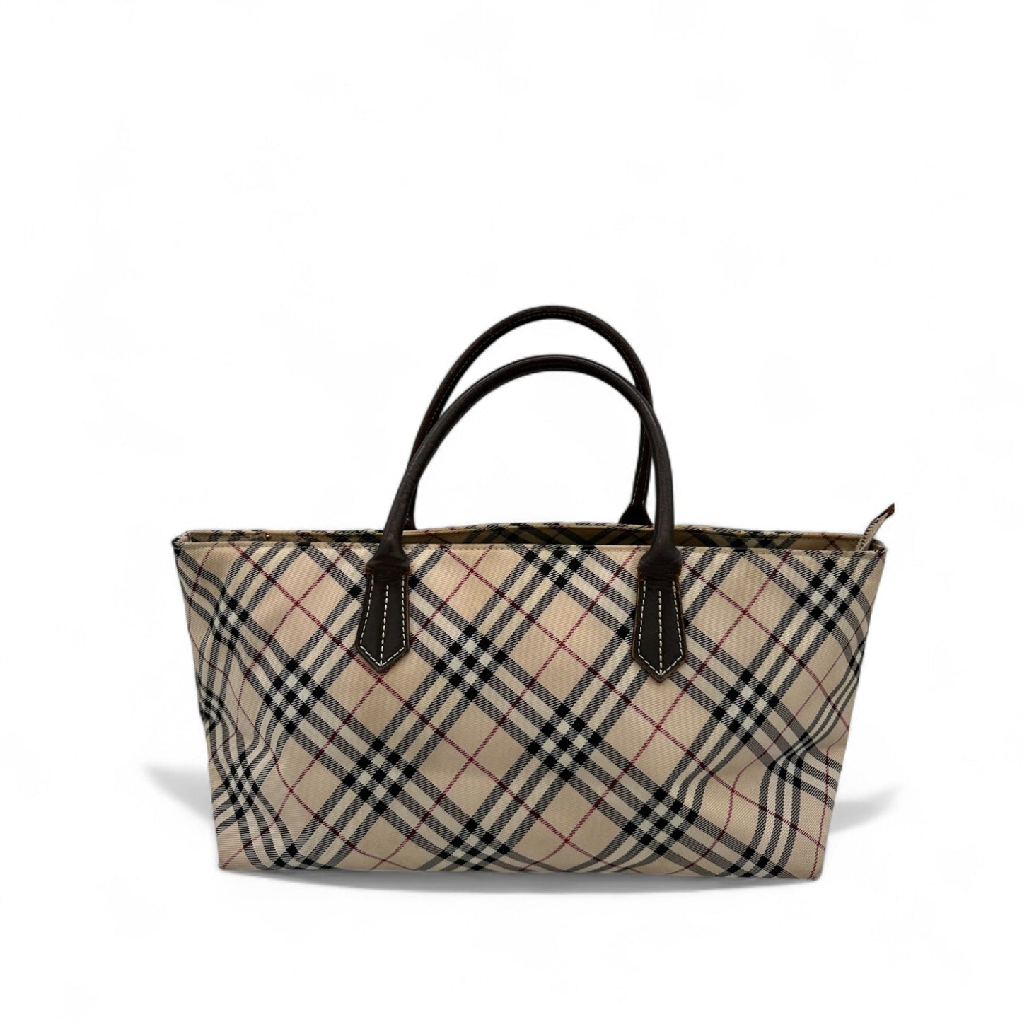 Vintage Blue Label Burberry Nova Check Nylon Tote Bag - Thanks it's Vintage