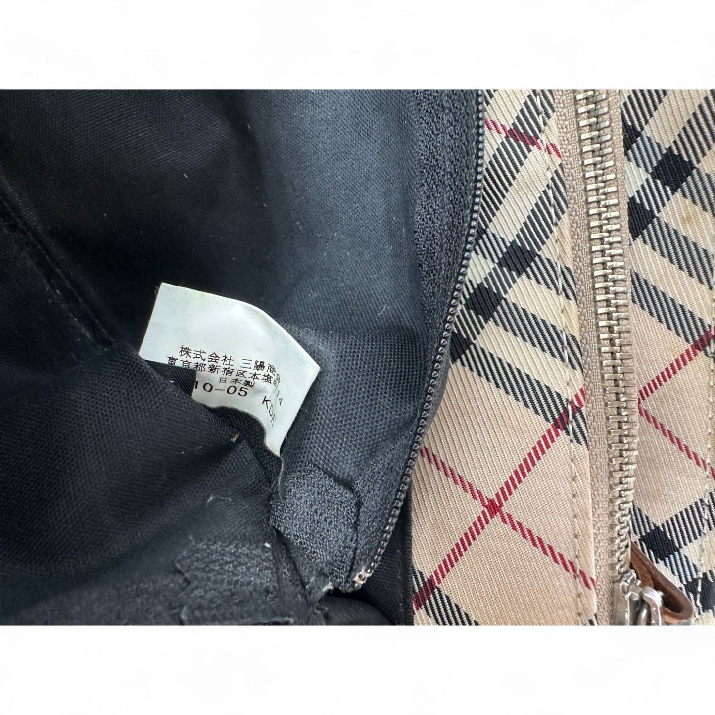 Vintage Blue Label Burberry Nova Check Nylon Tote Bag - Thanks it's Vintage