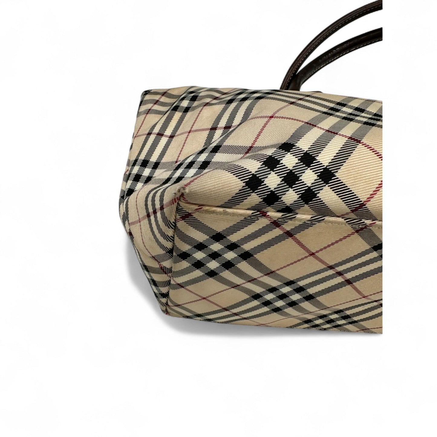 Vintage Blue Label Burberry Nova Check Nylon Tote Bag - Thanks it's Vintage