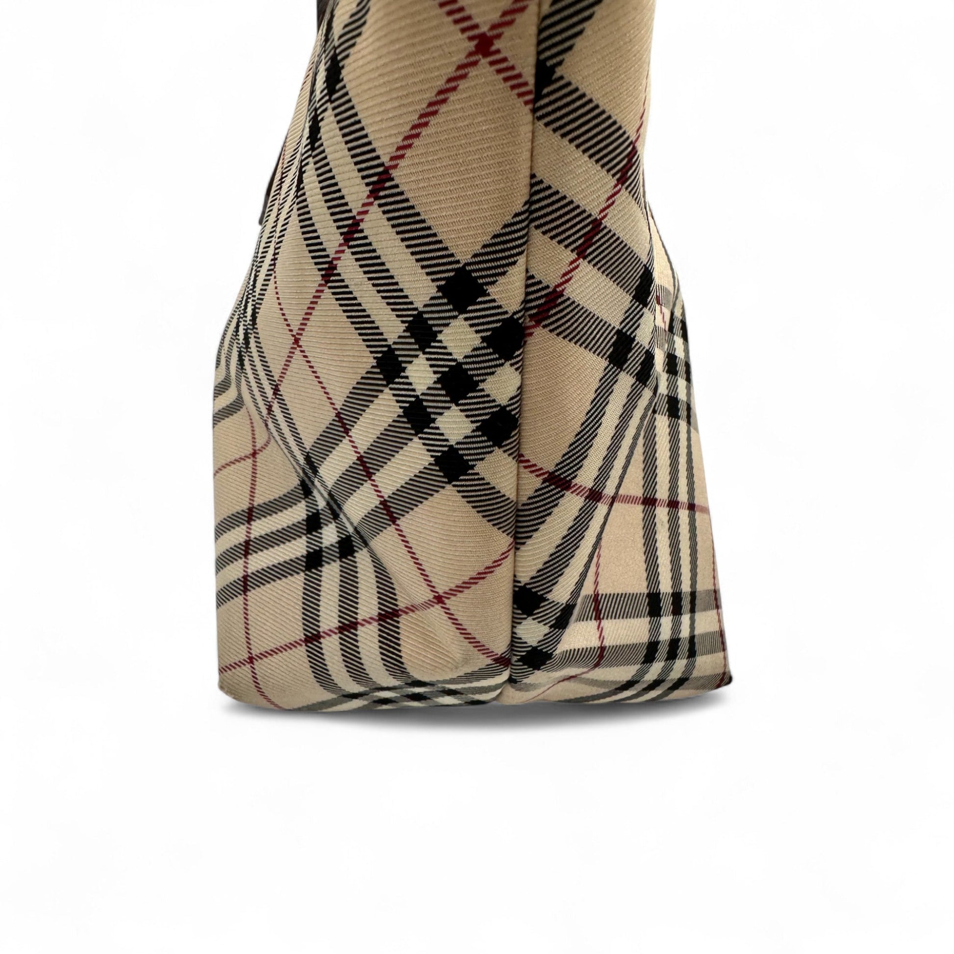 Vintage Blue Label Burberry Nova Check Nylon Tote Bag - Thanks it's Vintage