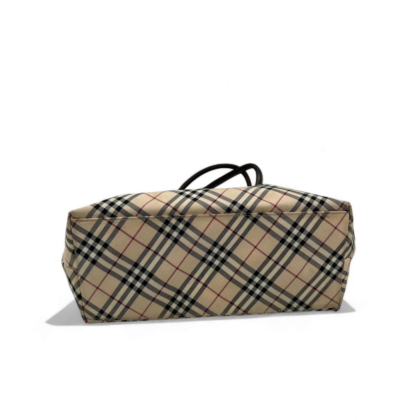 Vintage Blue Label Burberry Nova Check Nylon Tote Bag - Thanks it's Vintage