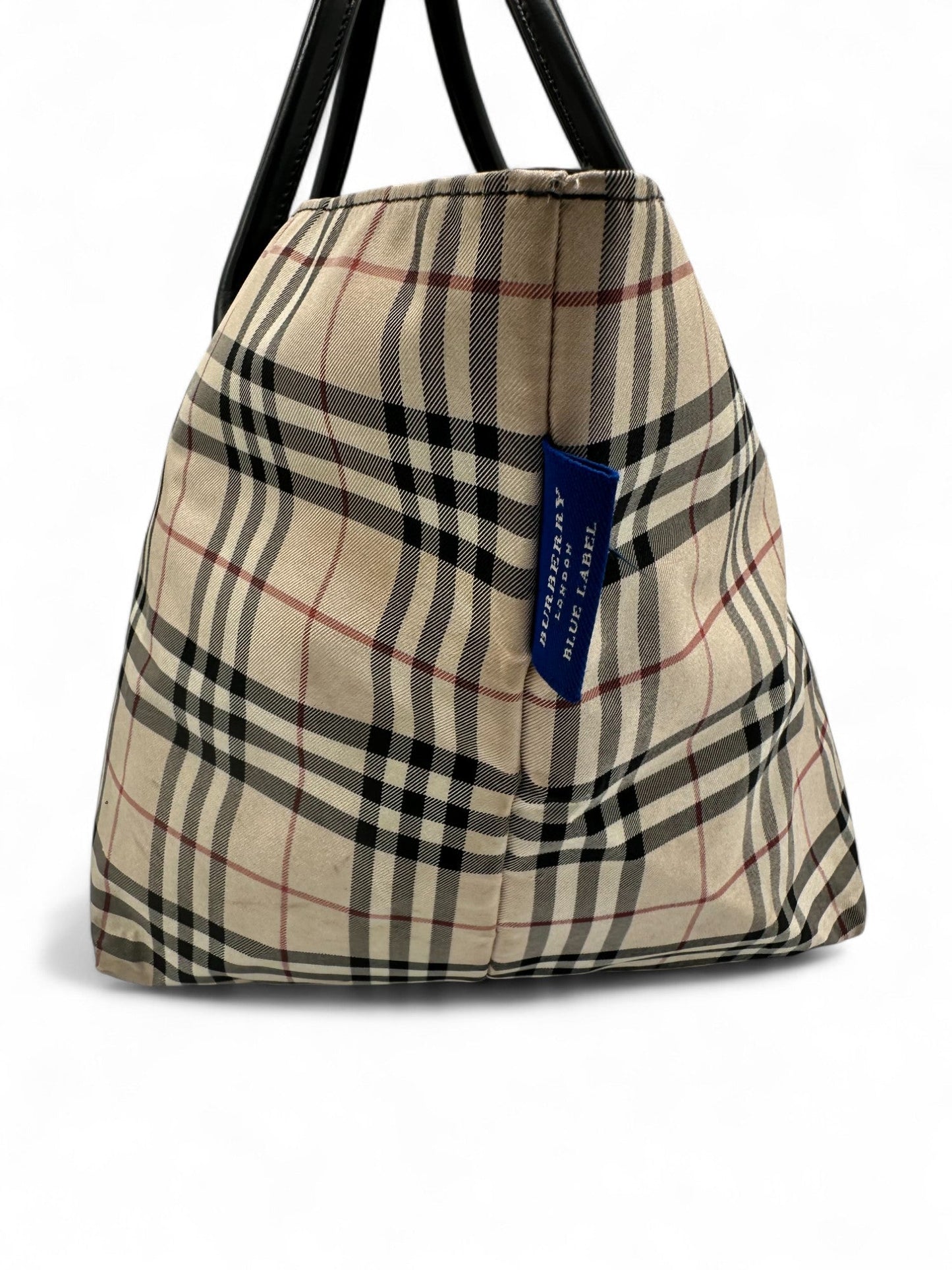 Vintage Blue Label Burberry Tote Handbag Nova Check - Thanks it's Vintage