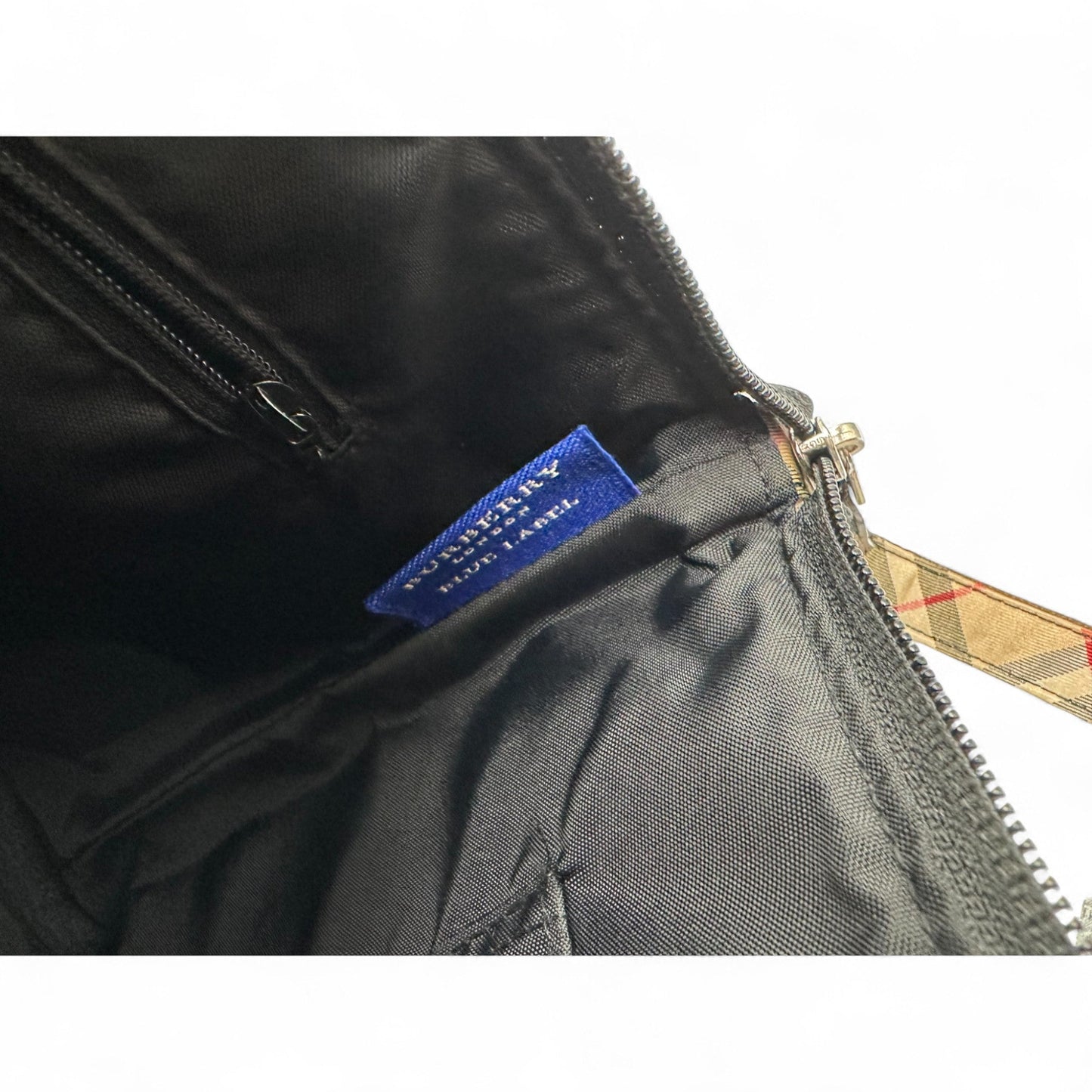 Vintage Burberry Black Nylon Shoulder Bag - Thanks it's Vintage