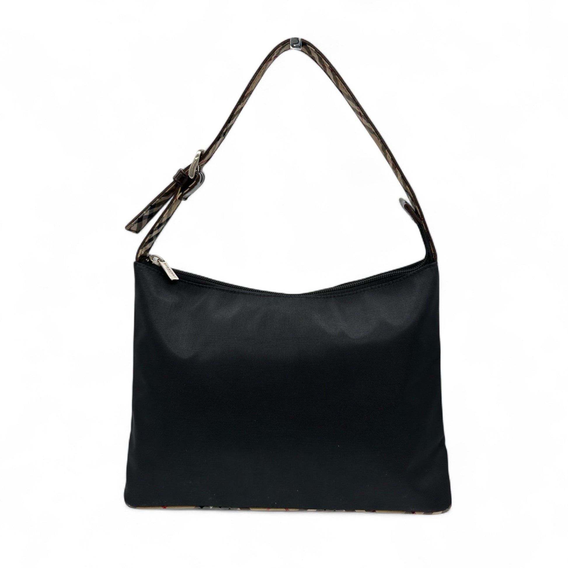 Vintage Burberry Black Nylon Shoulder Bag - Thanks it's Vintage