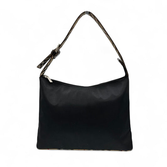 Vintage Burberry Black Nylon Shoulder Bag - Thanks it's Vintage