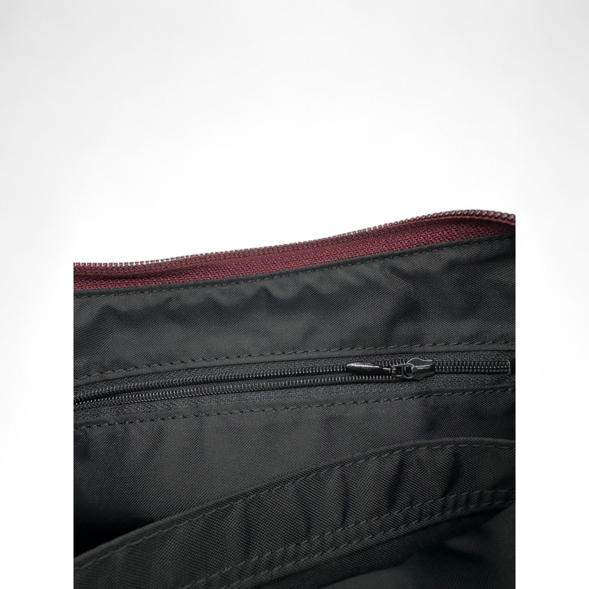 Vintage Burberry Blue Label Burgundy Nylon Shoulder Bag - Thanks it's Vintage