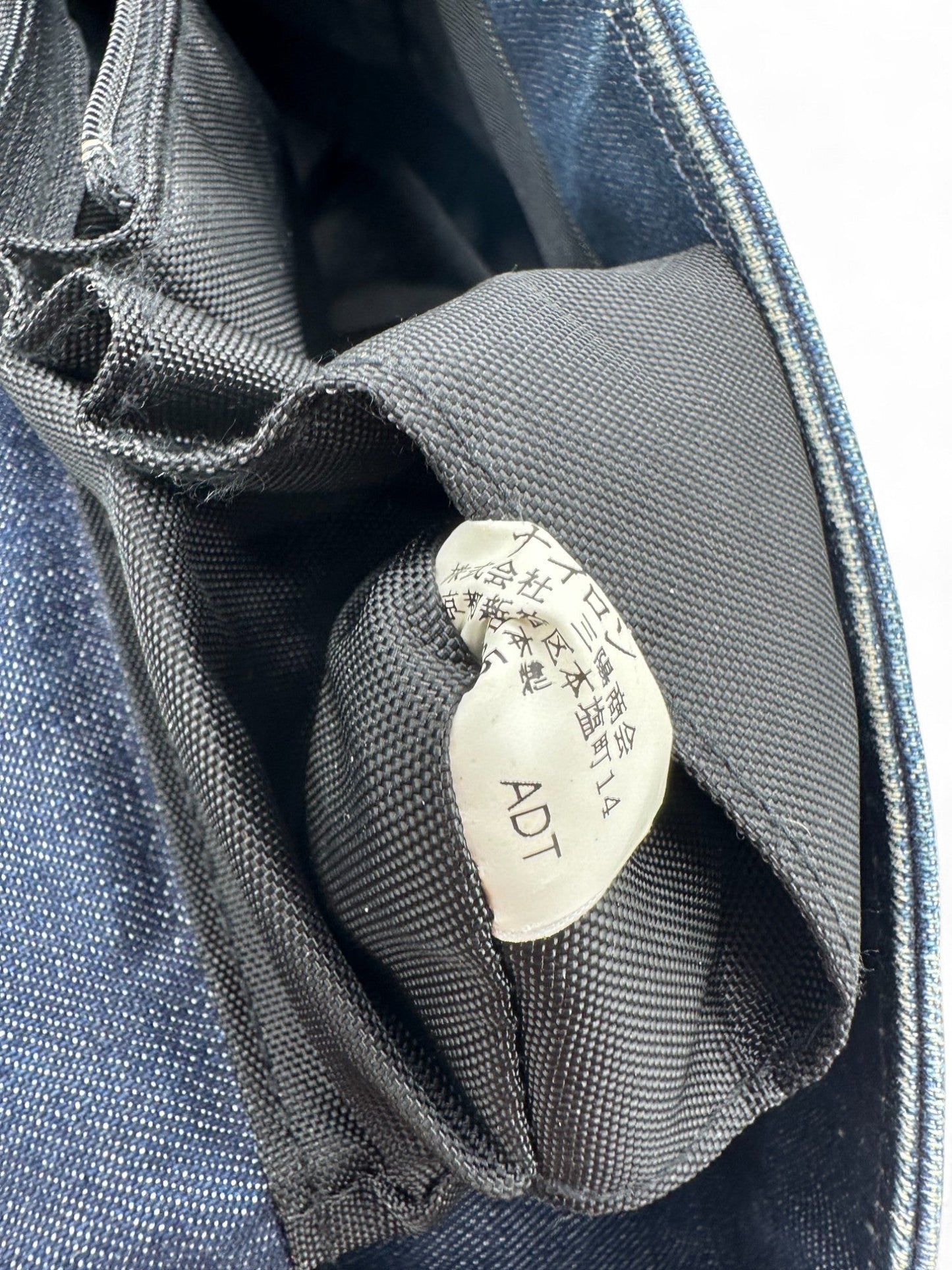 Vintage Burberry Blue Label Navy Denim Boston Shoulder Bag - Thanks it's Vintage