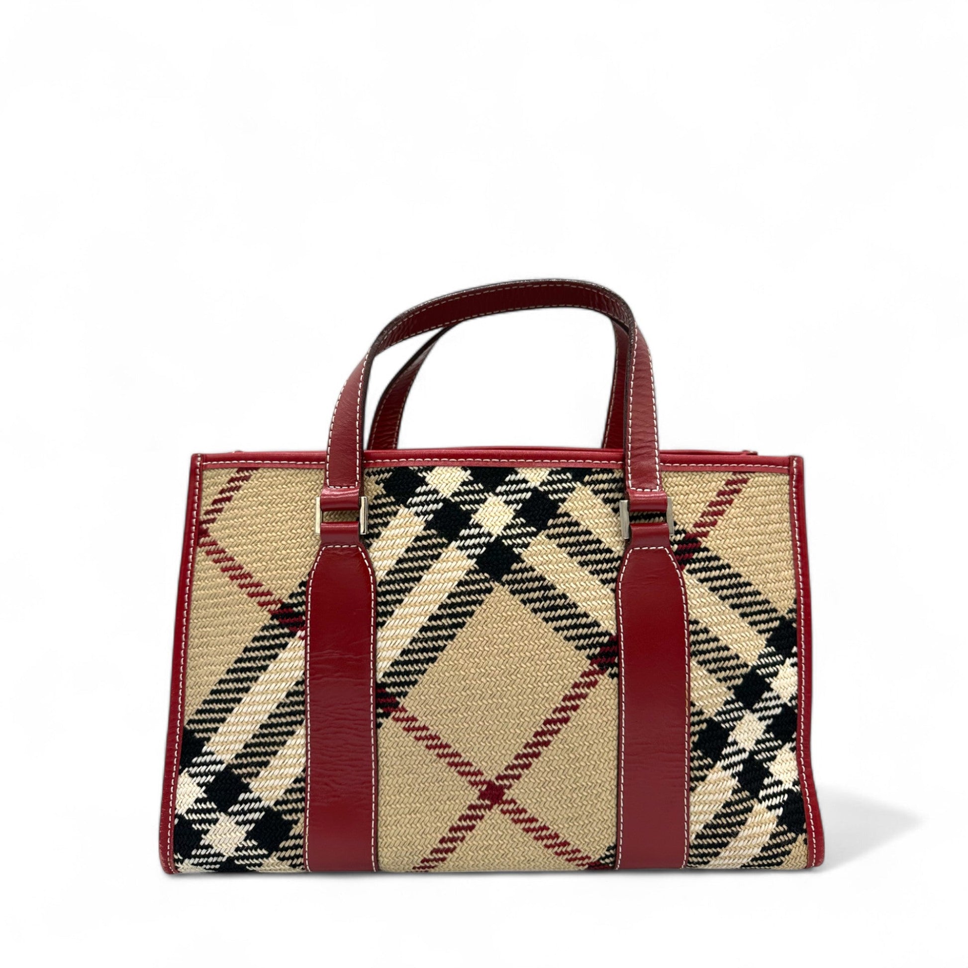 Vintage Burberry Blue Label Nova Check Tote Handbag - Thanks it's Vintage