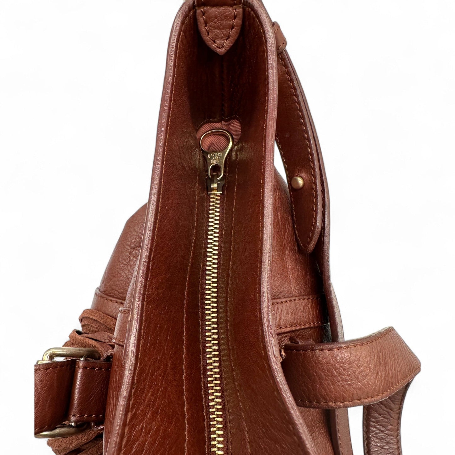 Vintage Chloé Brown Leather Fringe Handbag - Thanks it's Vintage