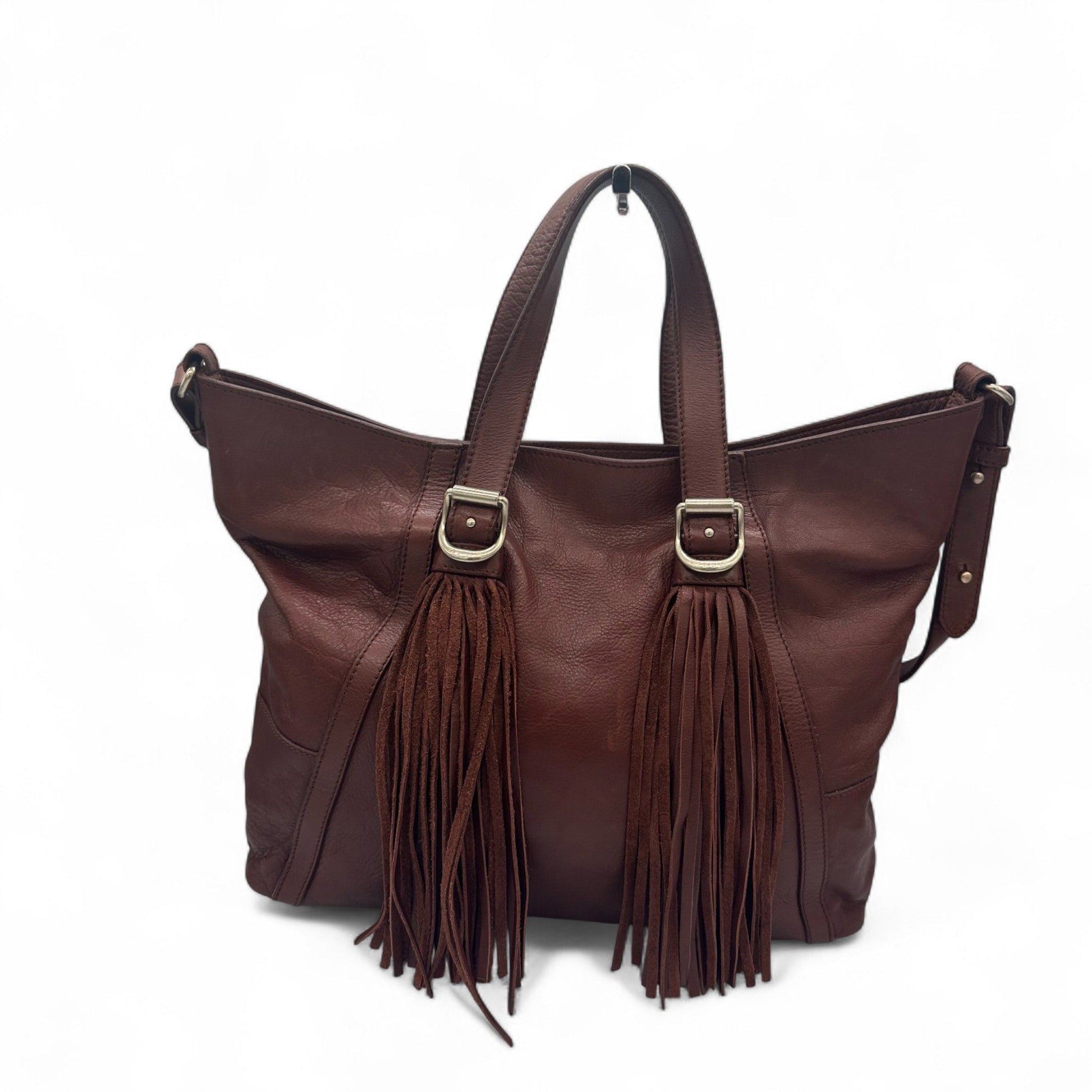 Vintage Chloé Brown Leather Fringe Handbag - Thanks it's Vintage