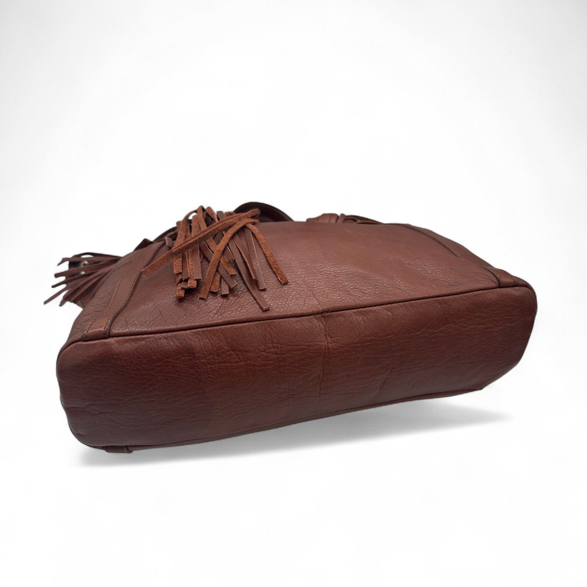 Vintage Chloé Brown Leather Fringe Handbag - Thanks it's Vintage