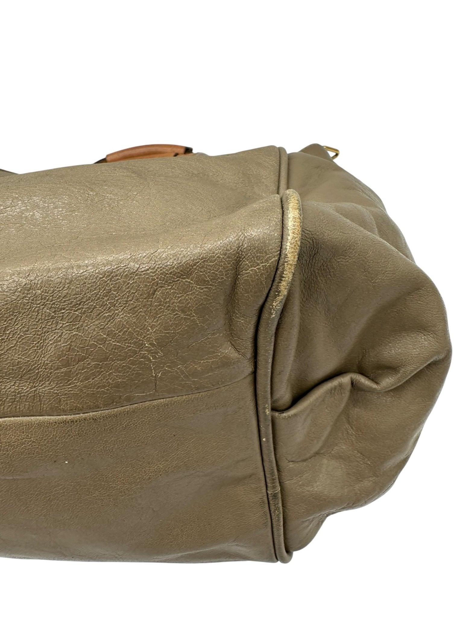 Vintage Chloé Ethel Handbag with Grey Leather and Gold Hardware - Thanks it's Vintage