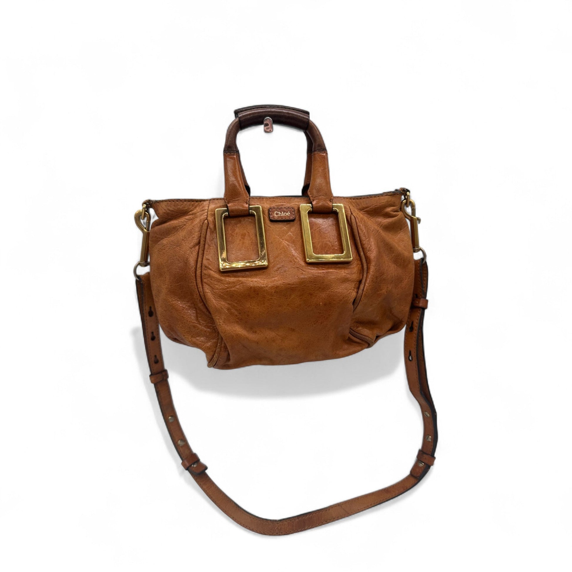 Vintage Chloe Mini Ethel Handbag In Tan Leather with Two Way Strap - Thanks it's Vintage