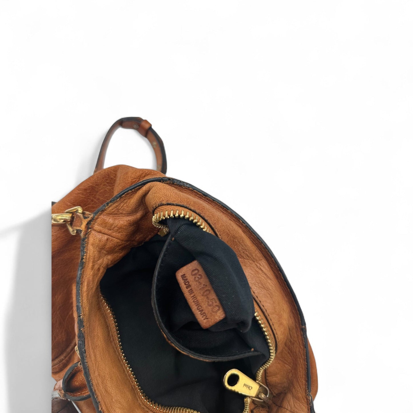 Vintage Chloe Mini Ethel Handbag In Tan Leather with Two Way Strap - Thanks it's Vintage