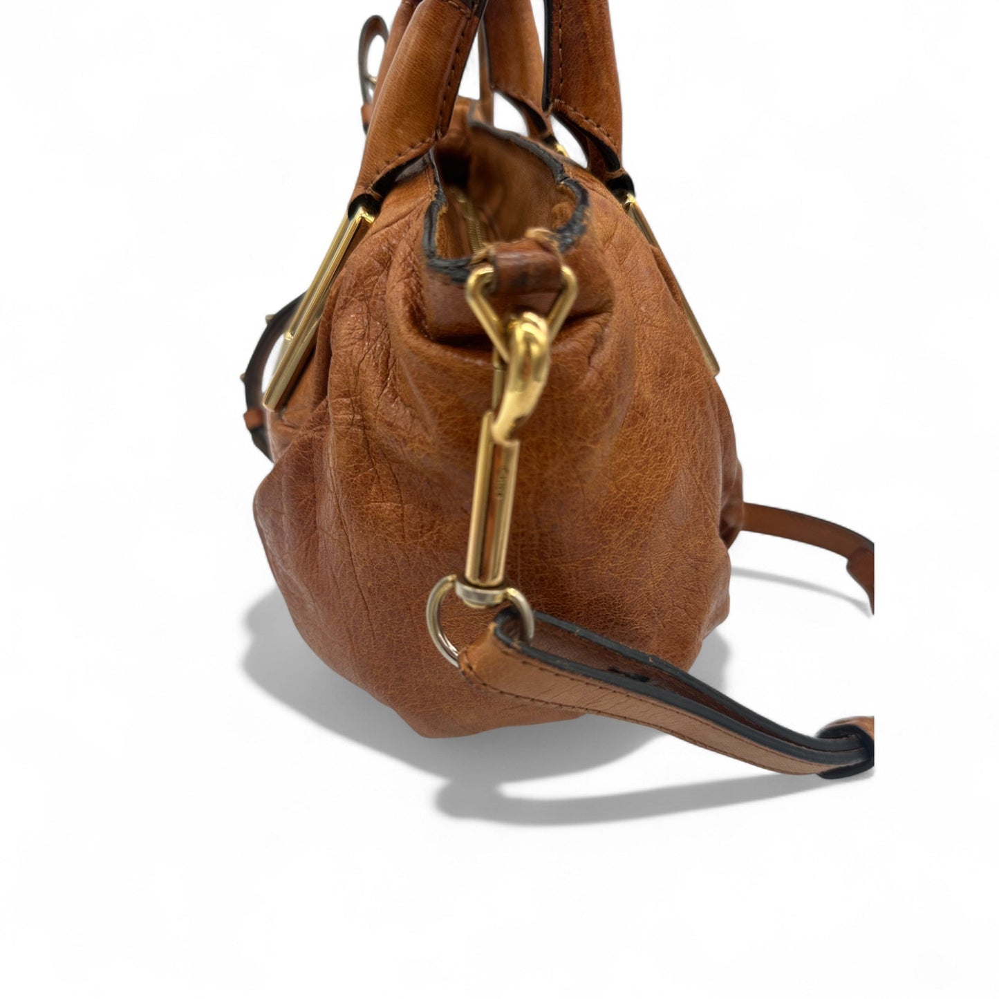 Vintage Chloe Mini Ethel Handbag In Tan Leather with Two Way Strap - Thanks it's Vintage