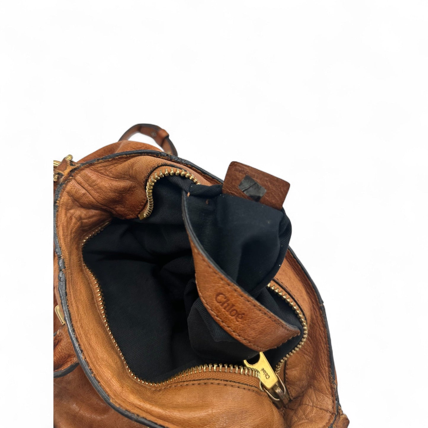 Vintage Chloe Mini Ethel Handbag In Tan Leather with Two Way Strap - Thanks it's Vintage