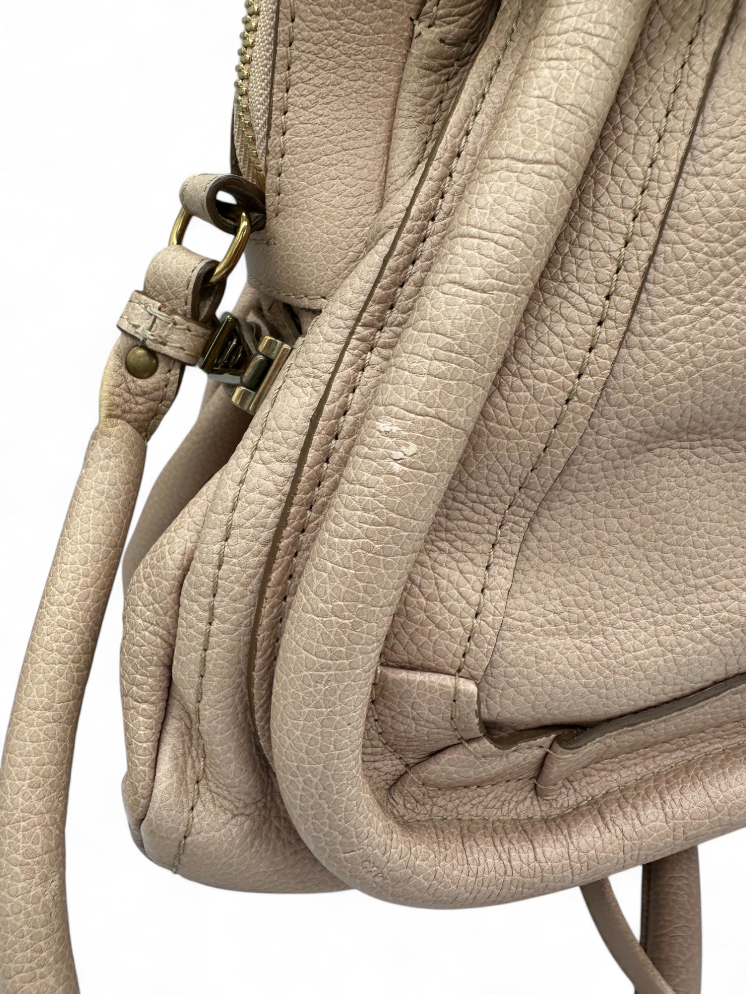 Vintage Chloé Paraty Handbag in Baby Pink Grain Leather - Thanks it's Vintage