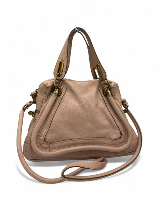 Vintage Chloé Paraty Handbag in Baby Pink Grain Leather - Thanks it's Vintage