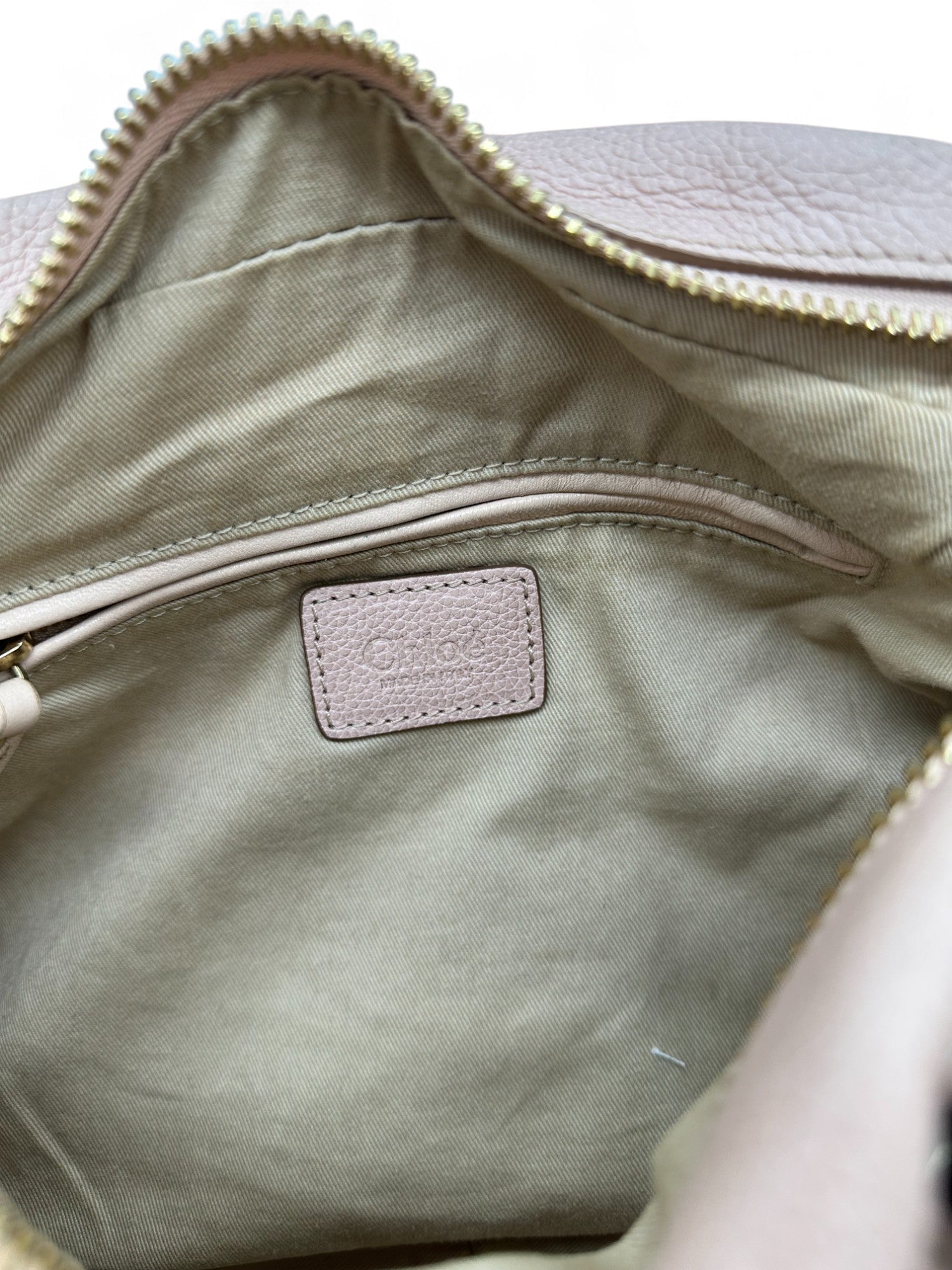 Vintage Chloé Paraty Handbag in Baby Pink Grain Leather - Thanks it's Vintage