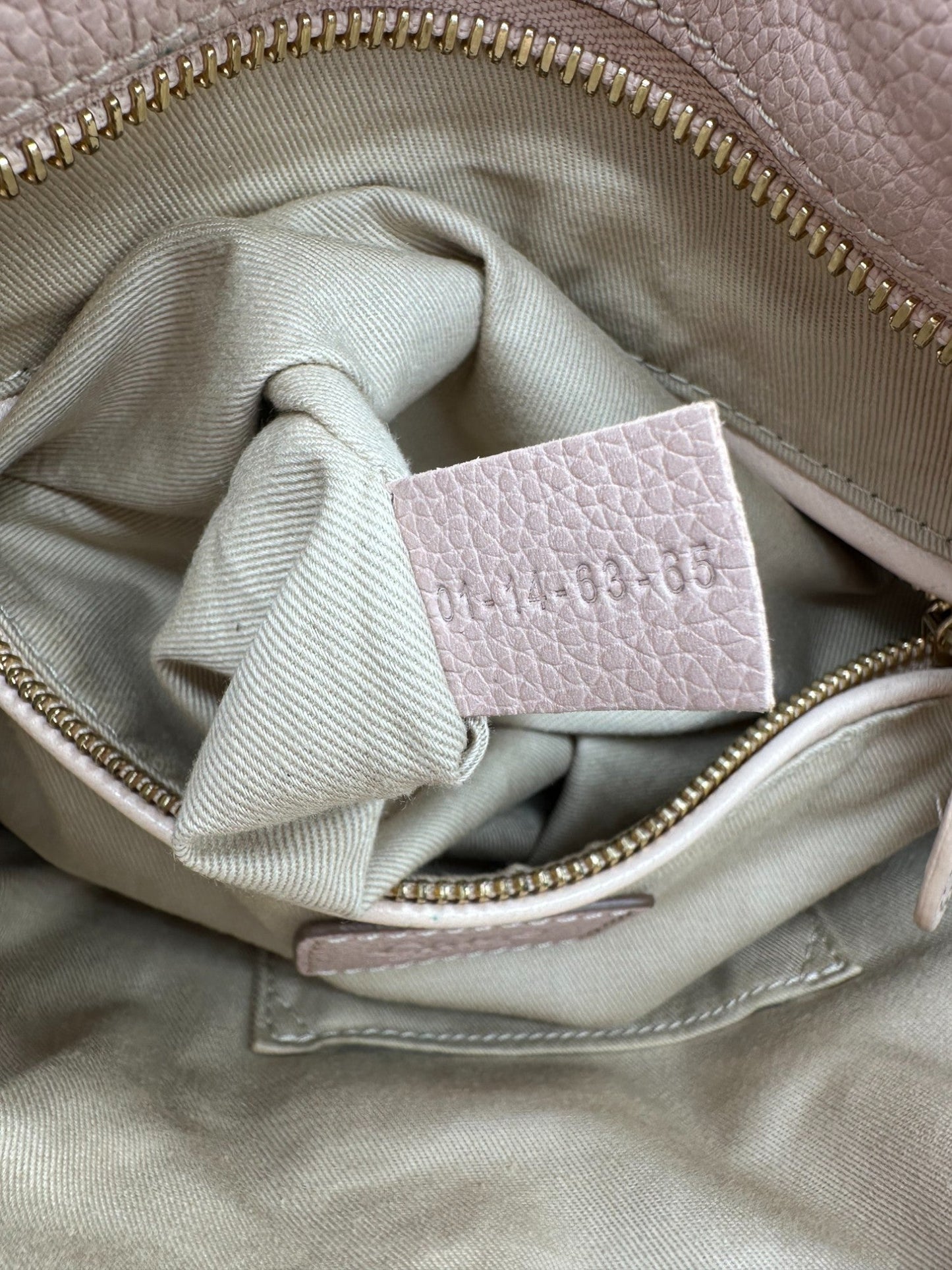 Vintage Chloé Paraty Handbag in Baby Pink Grain Leather - Thanks it's Vintage