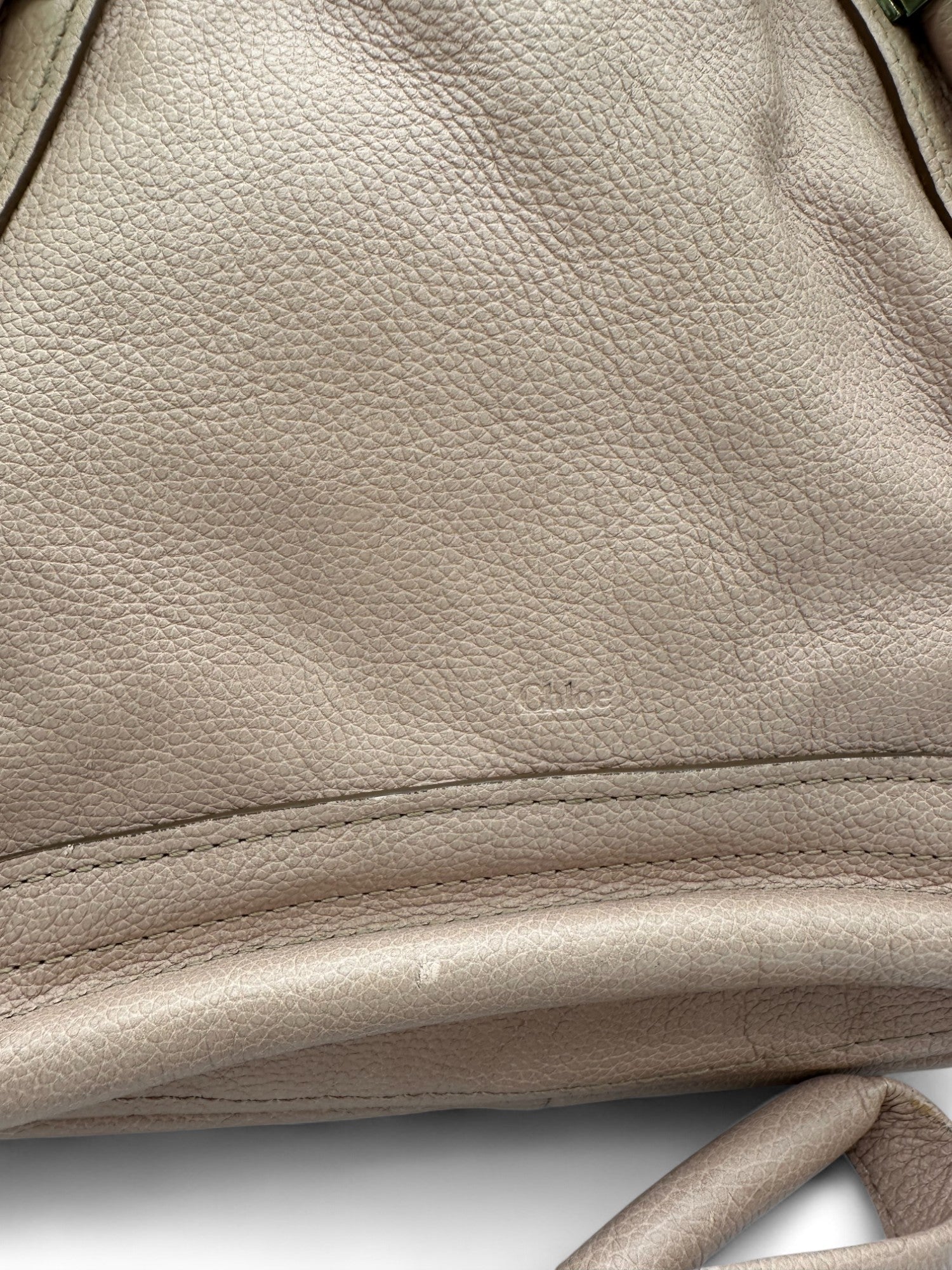 Vintage Chloé Paraty Handbag in Baby Pink Grain Leather - Thanks it's Vintage
