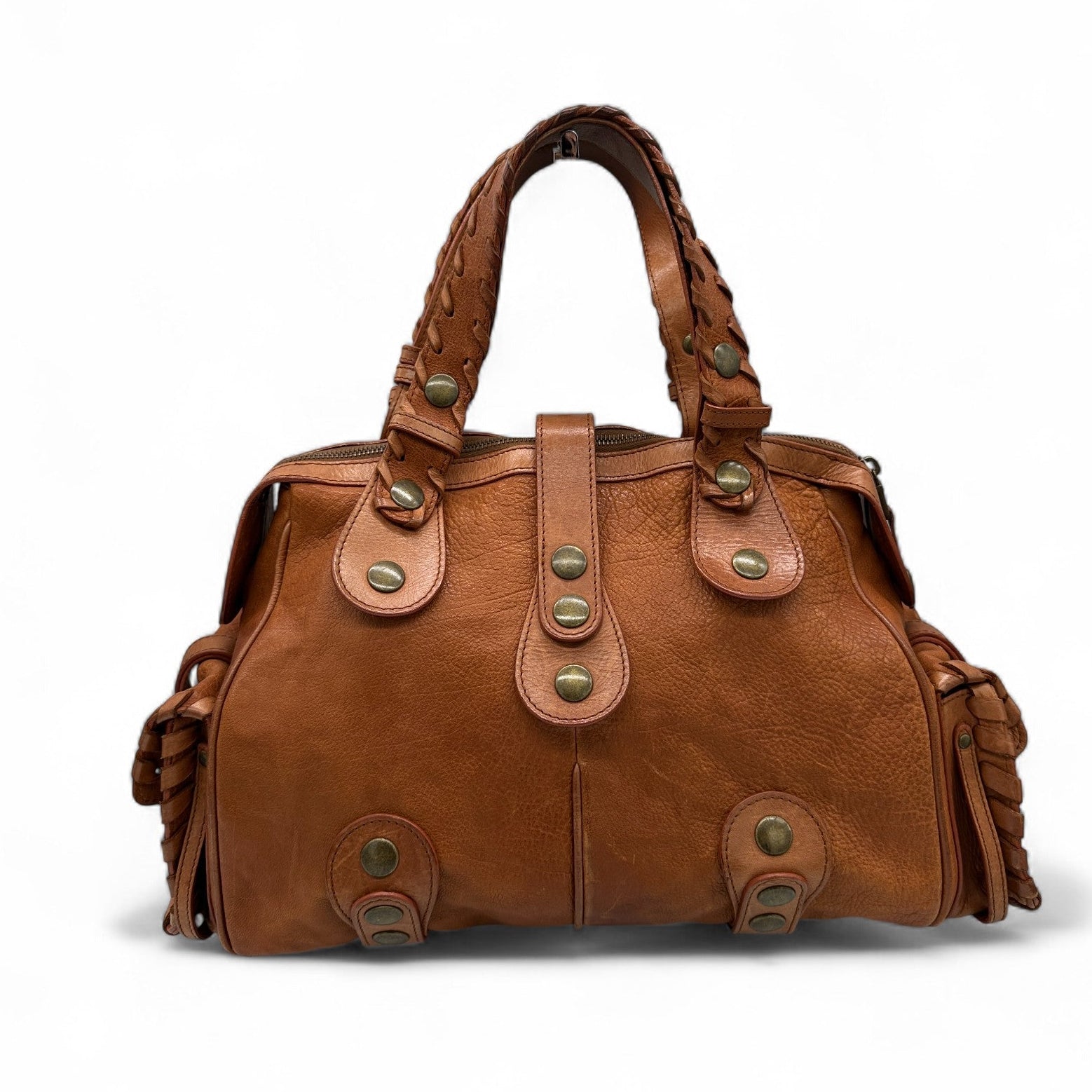 Vintage Chloé Silverado Cognac Brown Leather Handbag – Thanks it's
