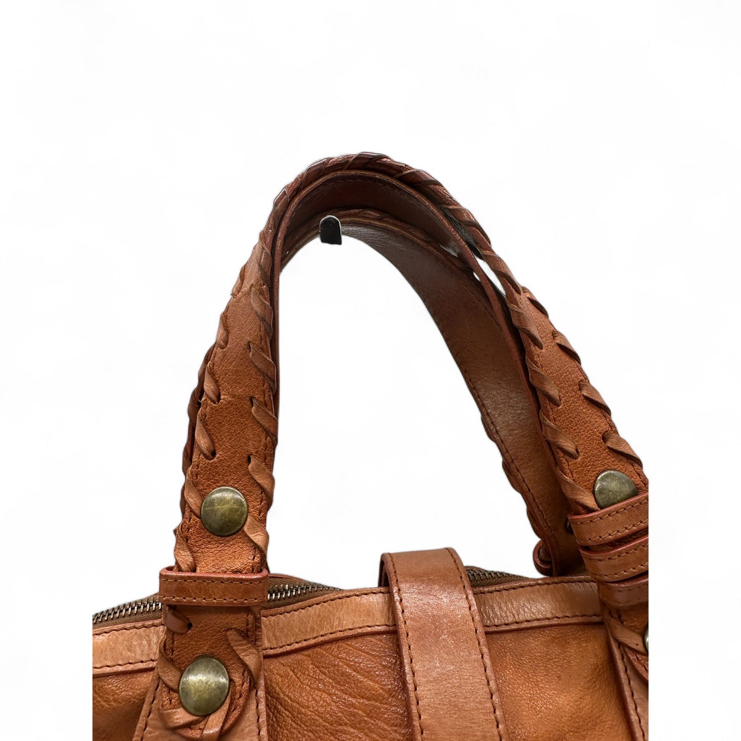 Vintage Chloé Silverado Cognac Brown Leather Handbag - Thanks it's Vintage