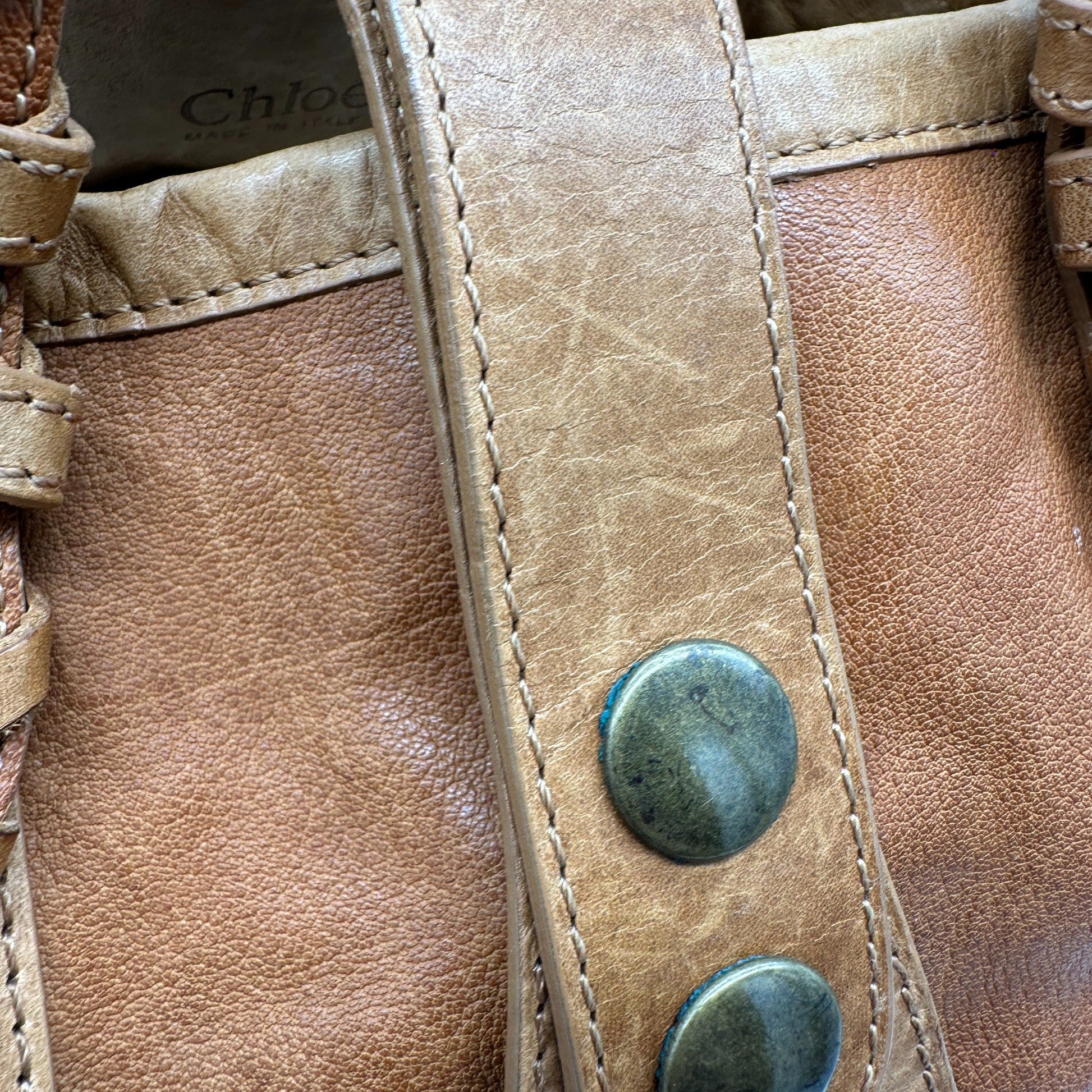 Vintage Chloé Silverado Tan Leather Handbag - Thanks it's Vintage