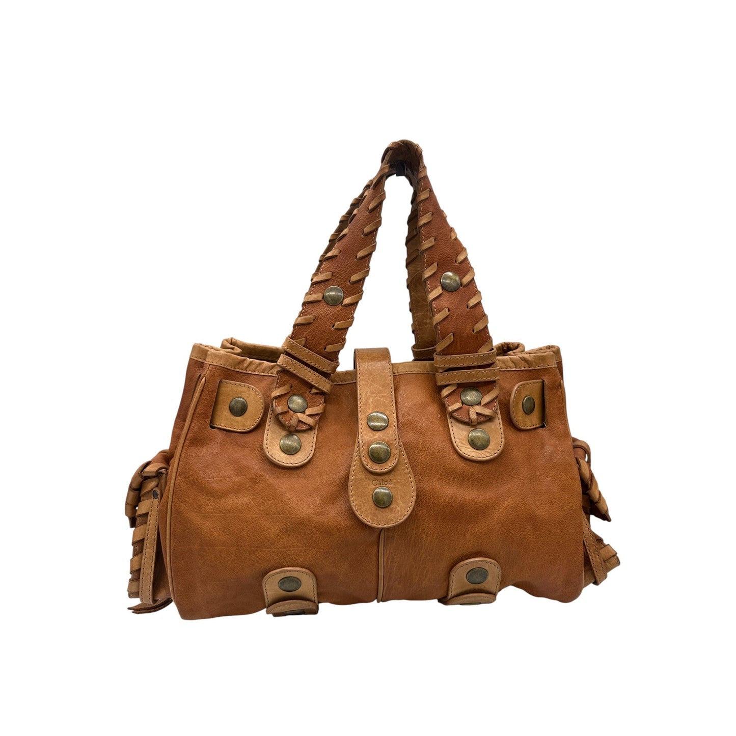 Vintage Chloé Silverado Tan Leather Handbag - Thanks it's Vintage