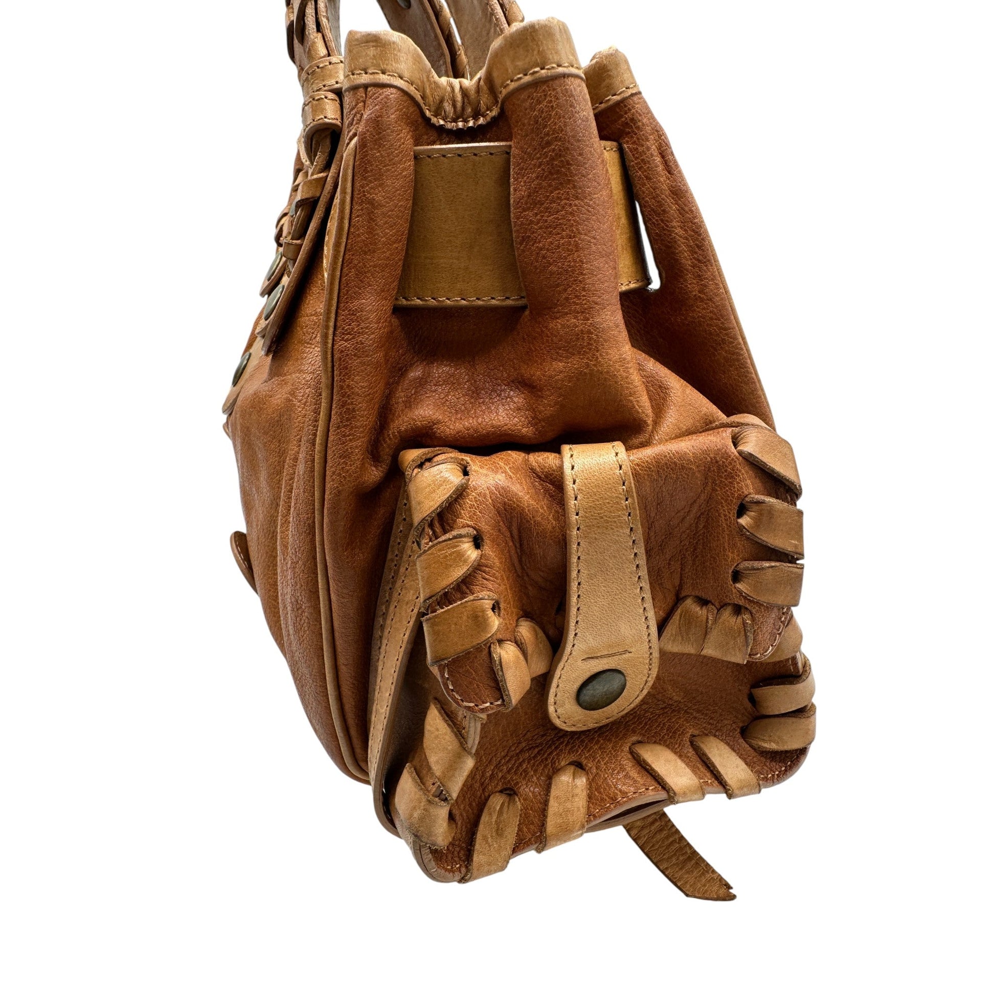 Vintage Chloé Silverado Tan Leather Handbag - Thanks it's Vintage