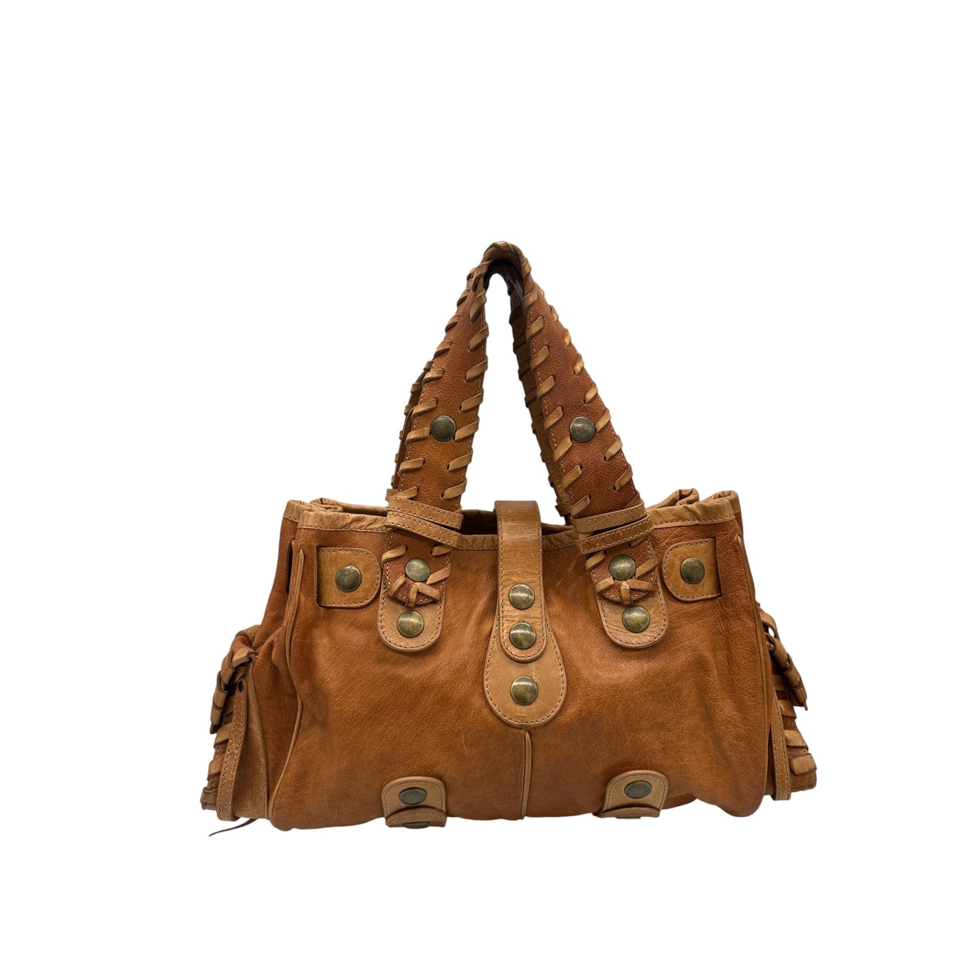 Vintage Chloé Silverado Tan Leather Handbag - Thanks it's Vintage