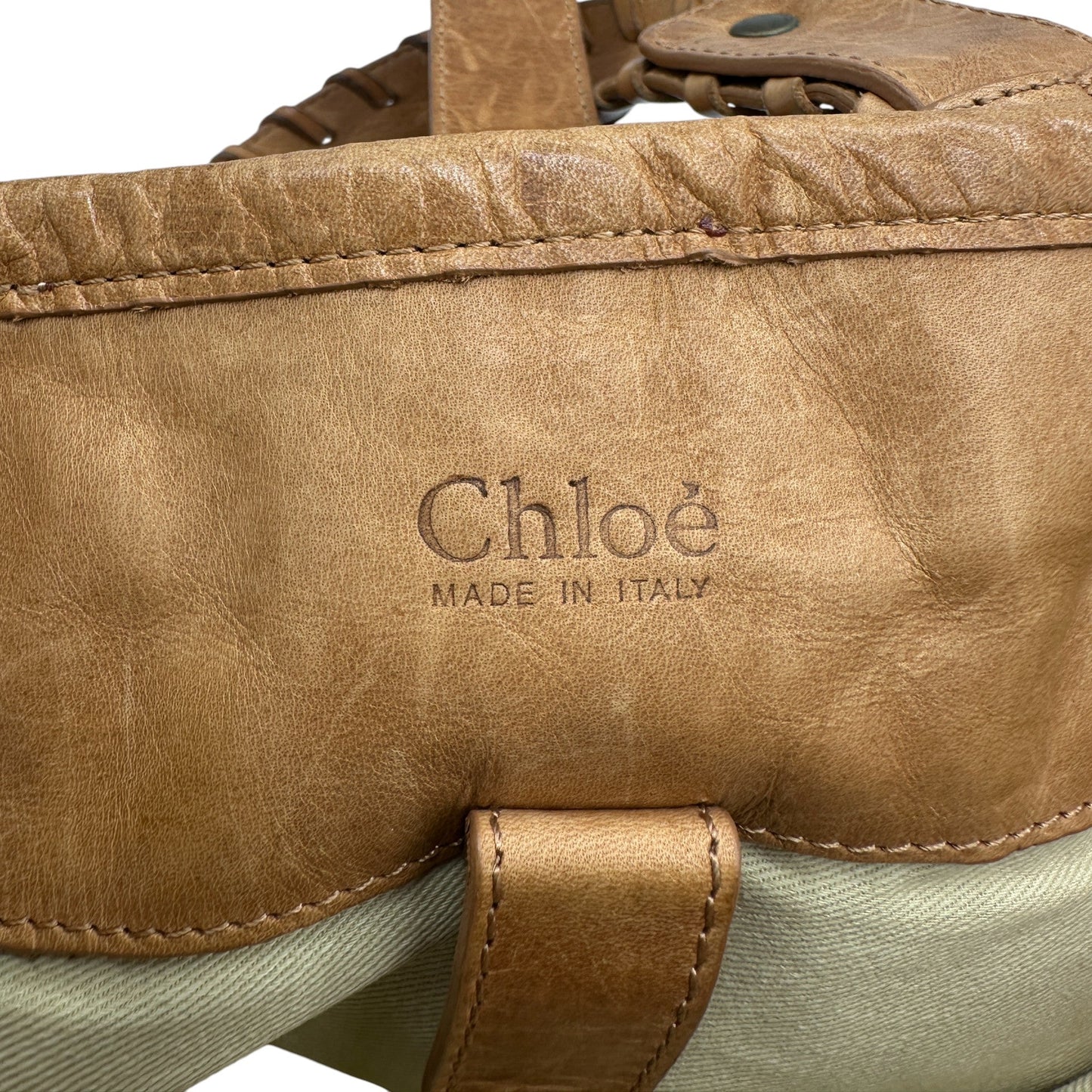 Vintage Chloé Silverado Tan Leather Handbag - Thanks it's Vintage