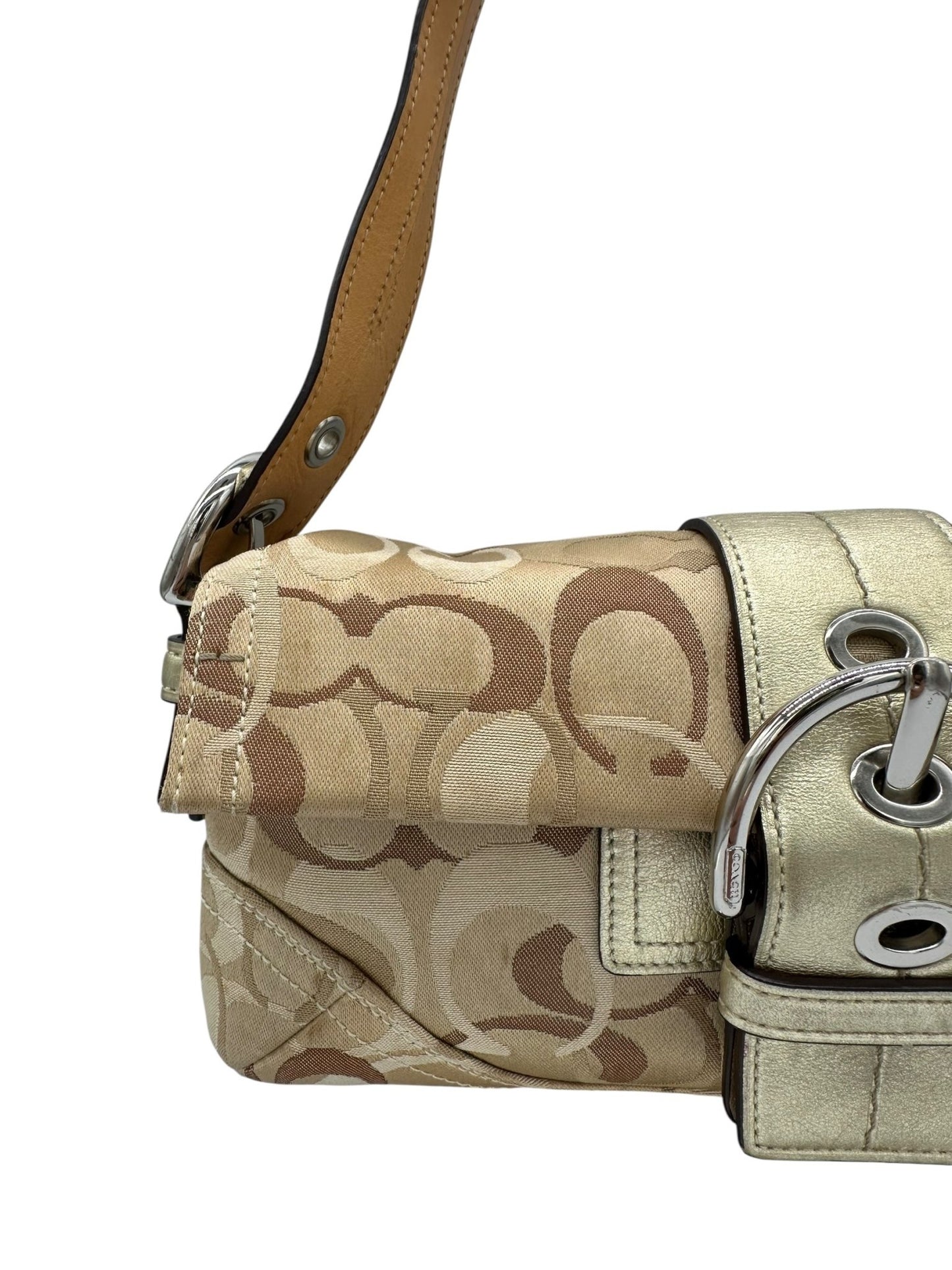Vintage Coach 0492 Soho Buckle Monogram Shoulder Bag - Thanks it's Vintage