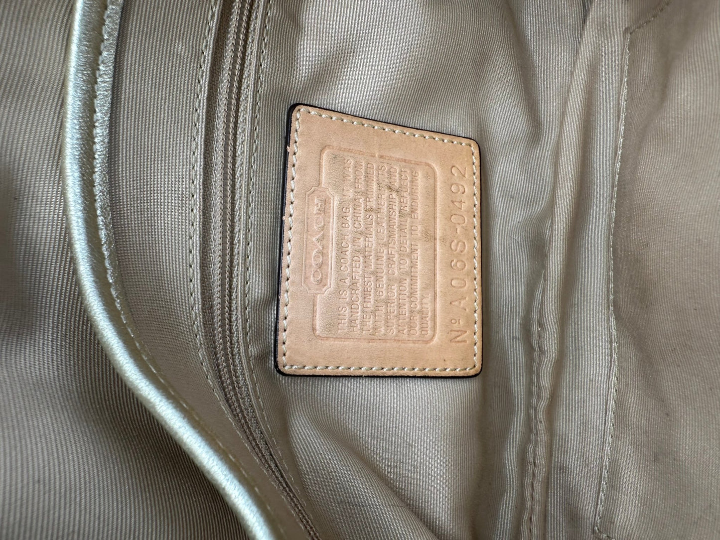 Vintage Coach 0492 Soho Buckle Monogram Shoulder Bag - Thanks it's Vintage